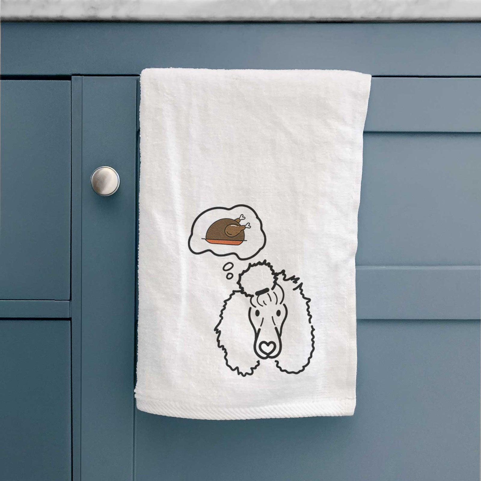 Turkey Thoughts Standard Poodle - Jemma - Decorative Hand Towel