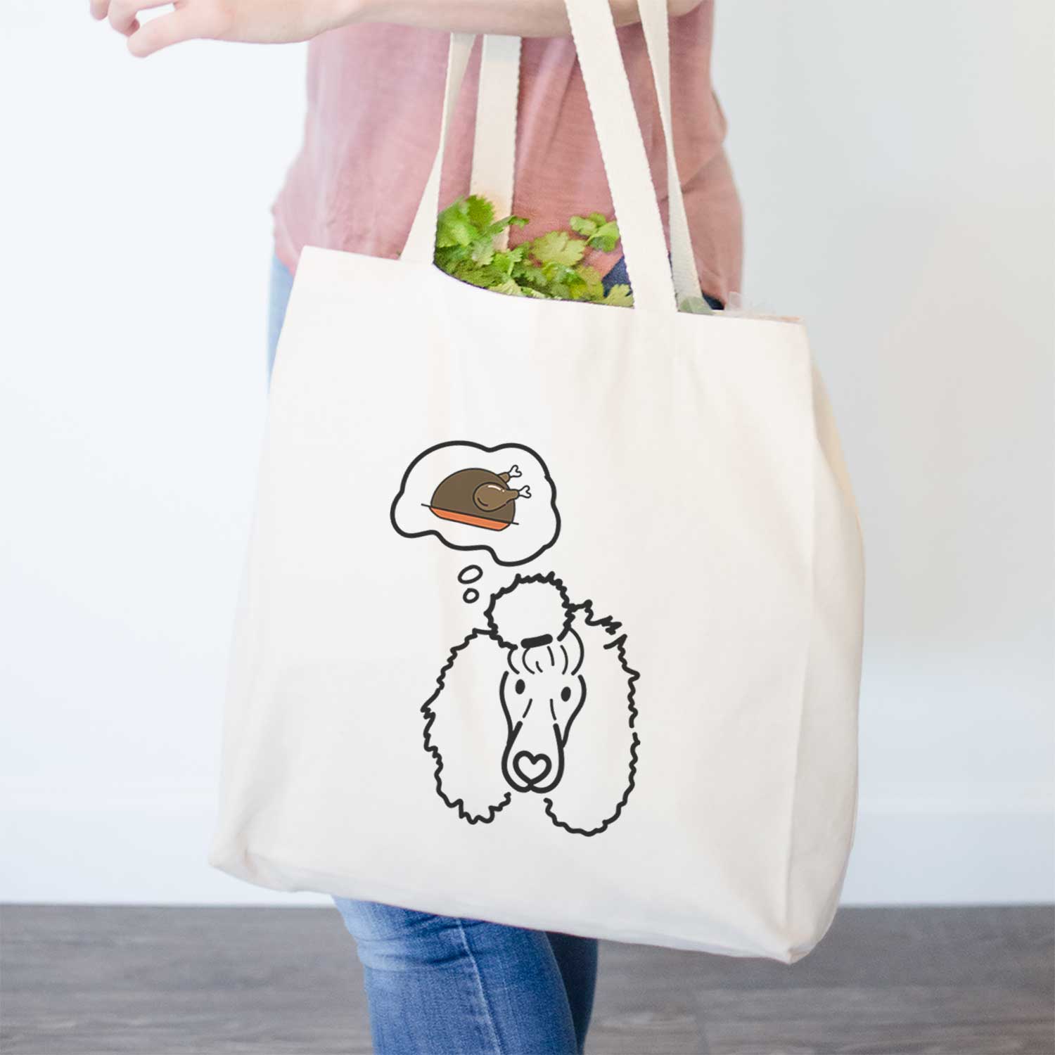 Turkey Thoughts Standard Poodle - Jemma - Tote Bag