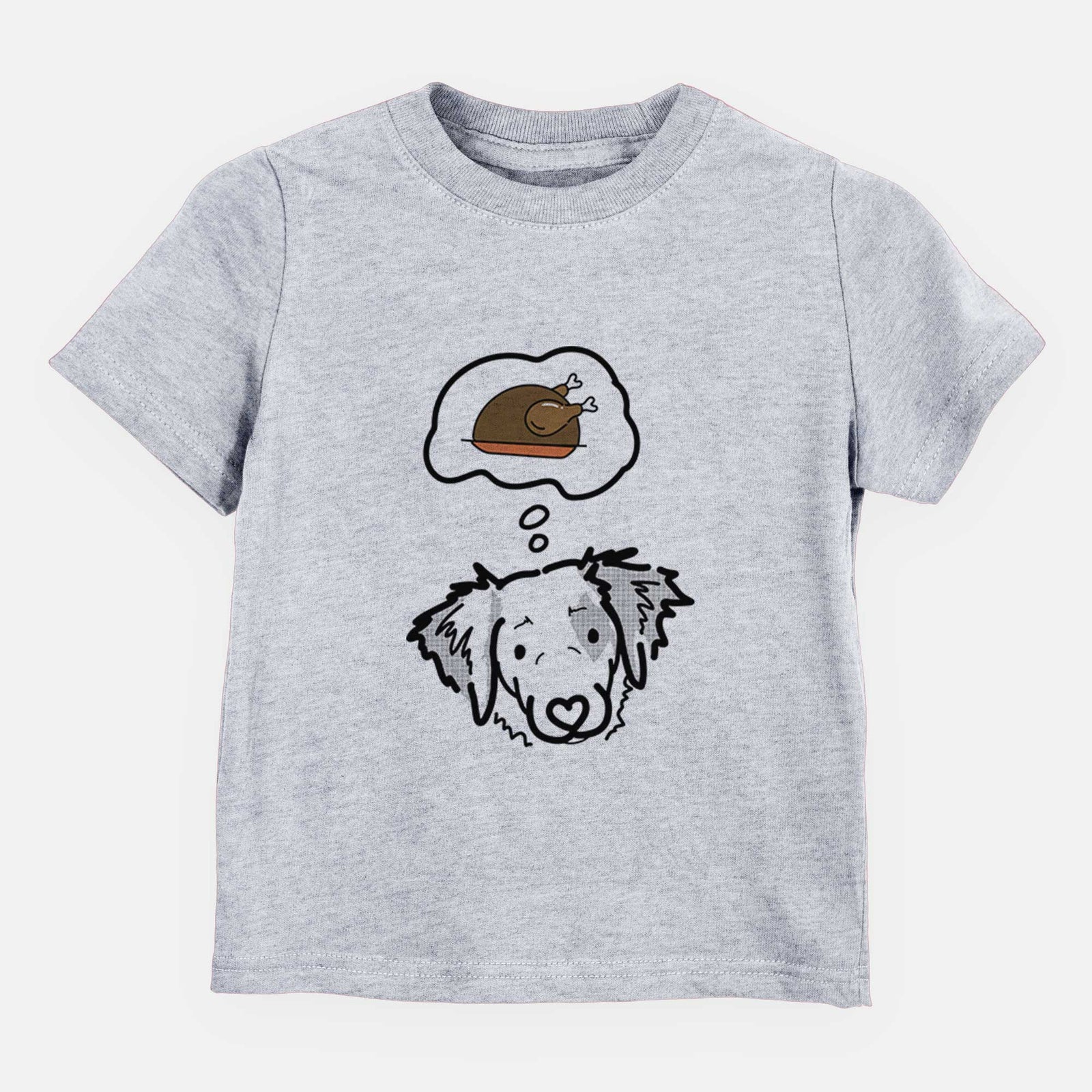 Turkey Thoughts Brittany Spaniel - Kiva - Kids/Youth/Toddler Shirt