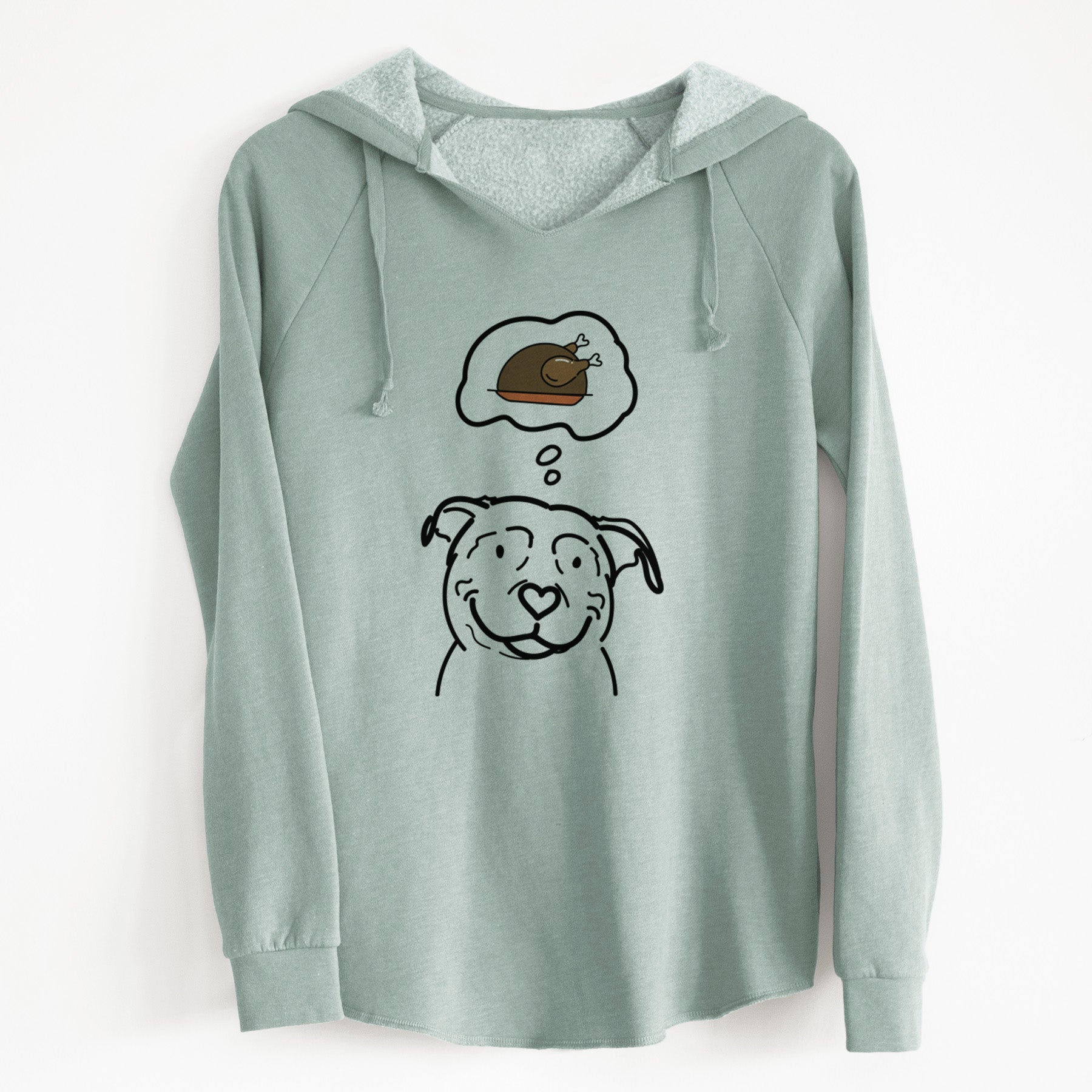 Turkey Thoughts American Pitbull Terrier - Lady - Cali Wave Hooded Sweatshirt