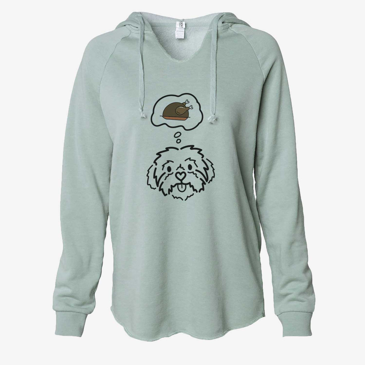Turkey Thoughts Shih Tzu - Leo - Cali Wave Hooded Sweatshirt