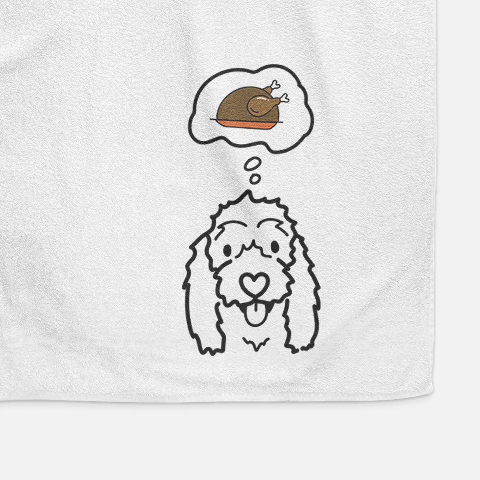 Turkey Thoughts Coton de Tulear - Louie - Decorative Hand Towel