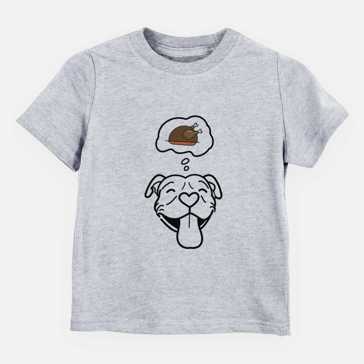 Turkey Thoughts Pitbull - Louie - Kids/Youth/Toddler Shirt