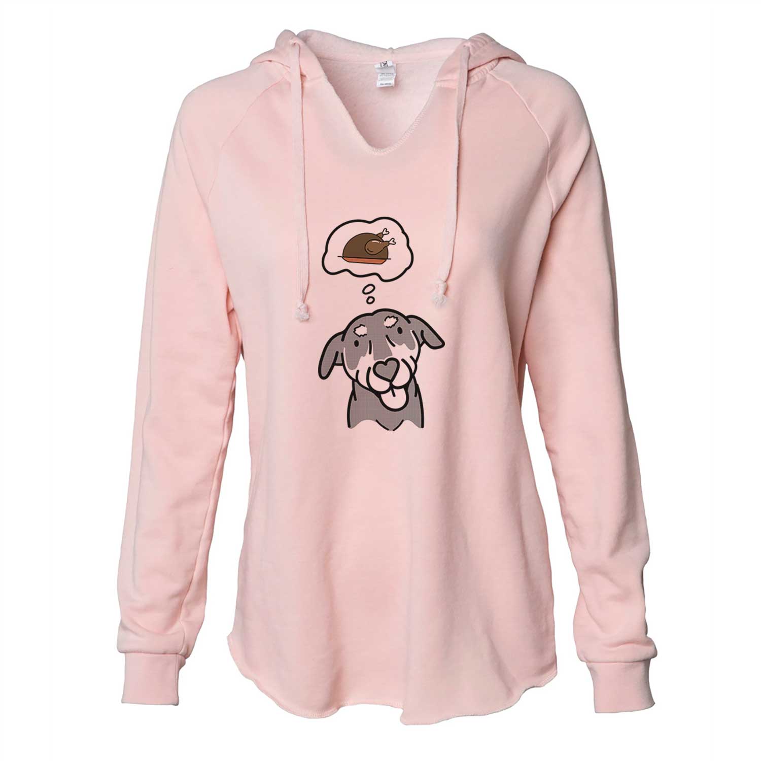Turkey Thoughts Mixed Breed - Lousia - Cali Wave Hooded Sweatshirt