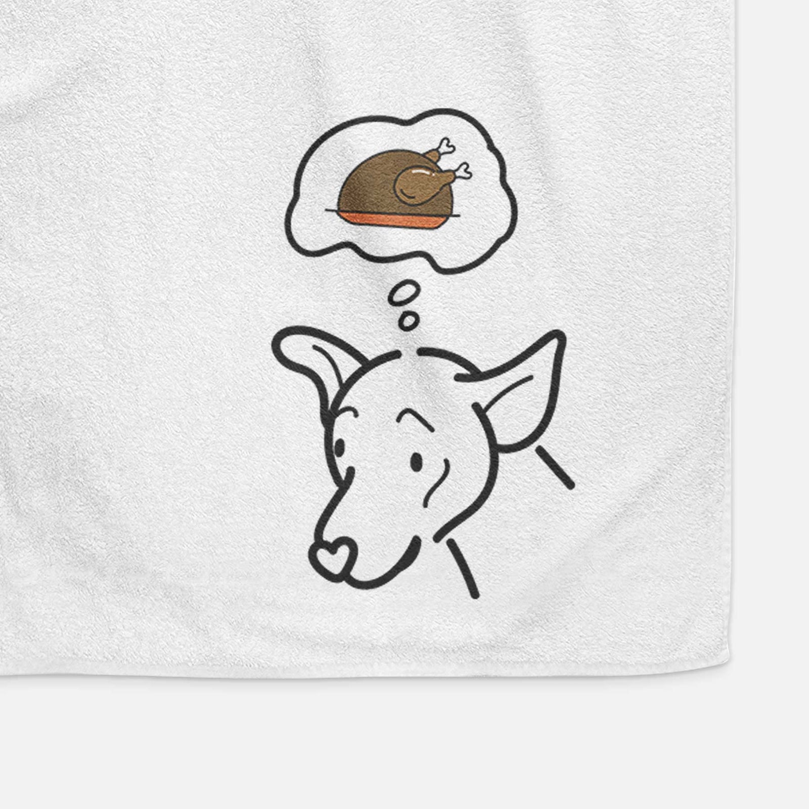 Turkey Thoughts Mixed Breed - Lucky - Decorative Hand Towel