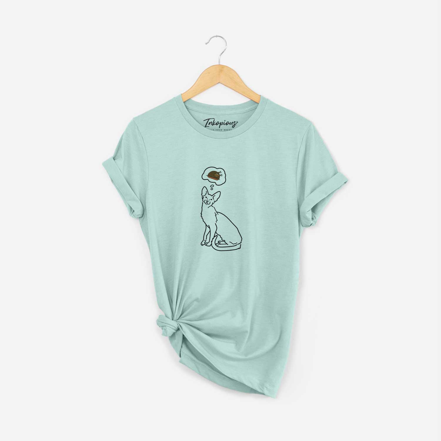 Turkey Thoughts Oriental Shorthair Cat - Lyra - Unisex Crewneck