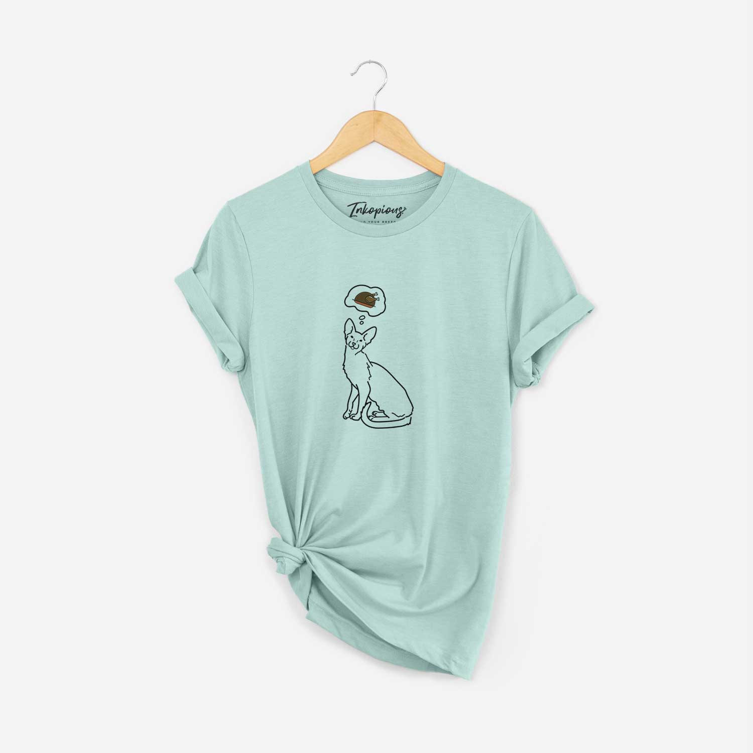 Turkey Thoughts Oriental Shorthair Cat - Lyra - Unisex Crewneck