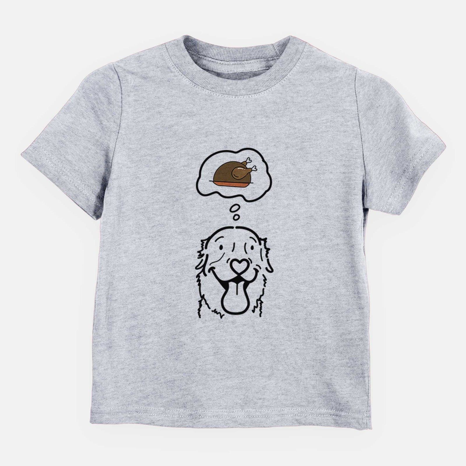 Turkey Thoughts Golden Retriever - Maple - Kids/Youth/Toddler Shirt