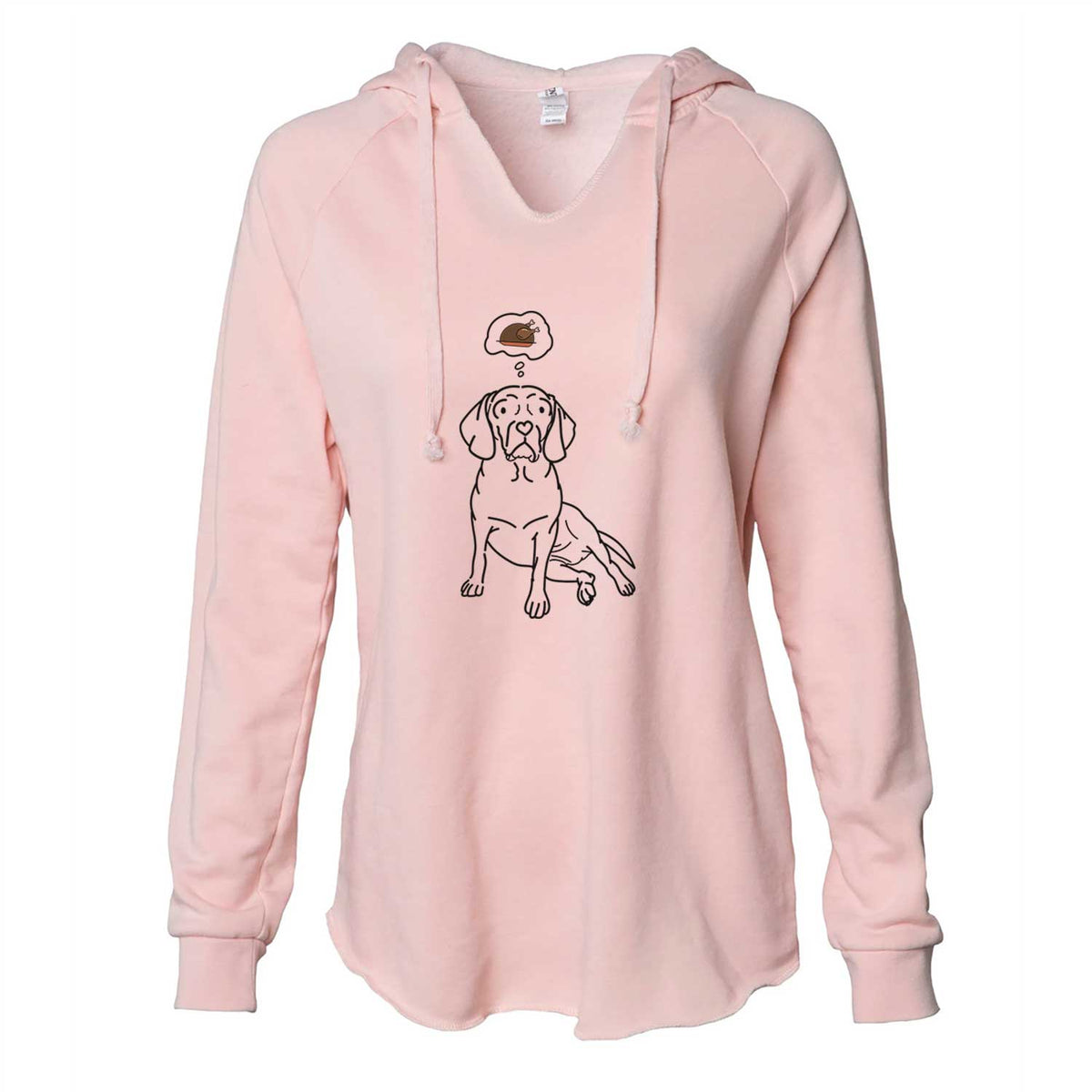 Turkey Thoughts Puggle - Mayble - Cali Wave Hooded Sweatshirt