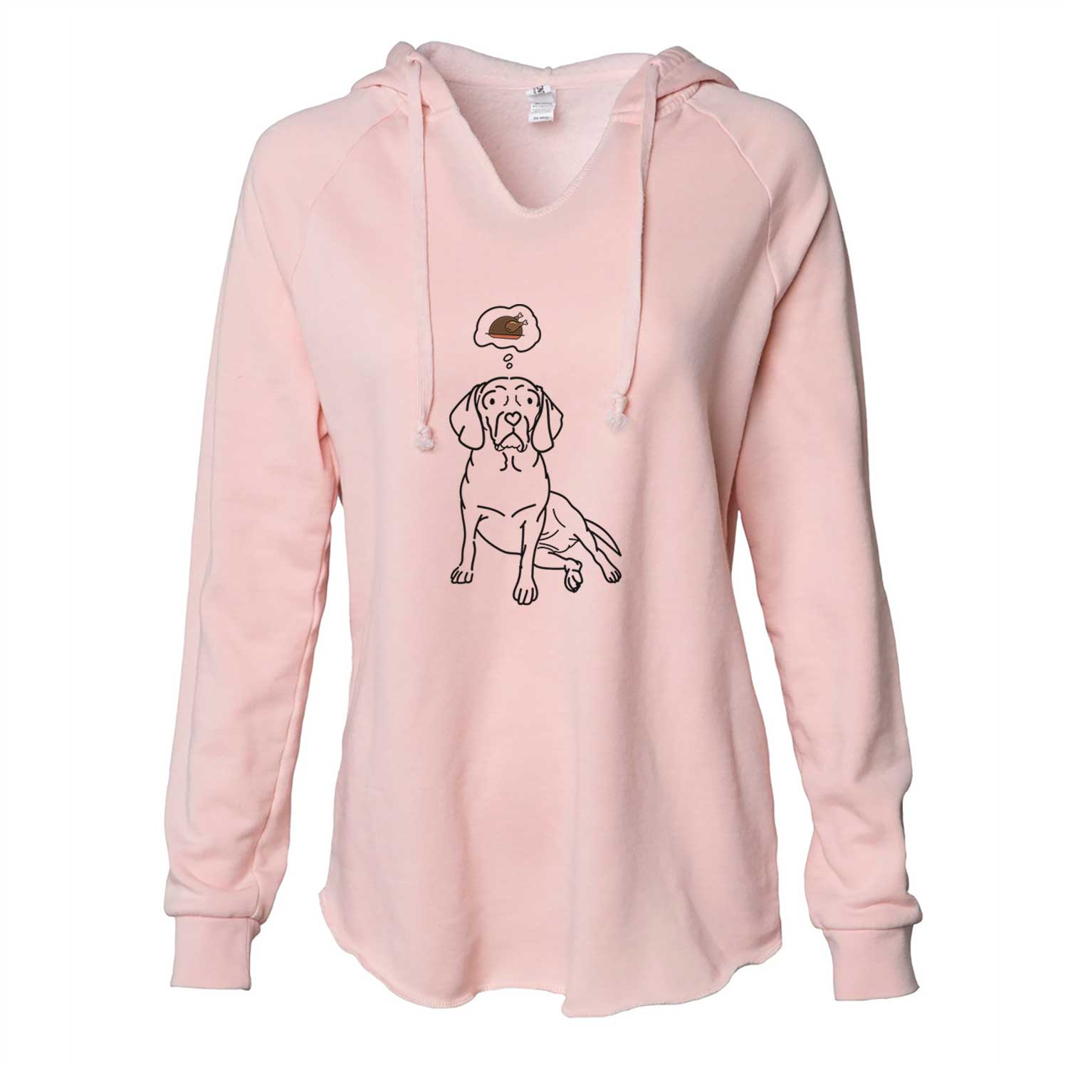 Turkey Thoughts Puggle - Mayble - Cali Wave Hooded Sweatshirt