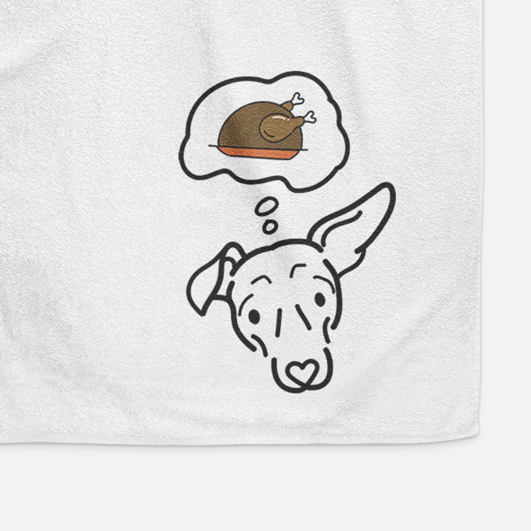 Turkey Thoughts Mixed Breed - Millie - Decorative Hand Towel