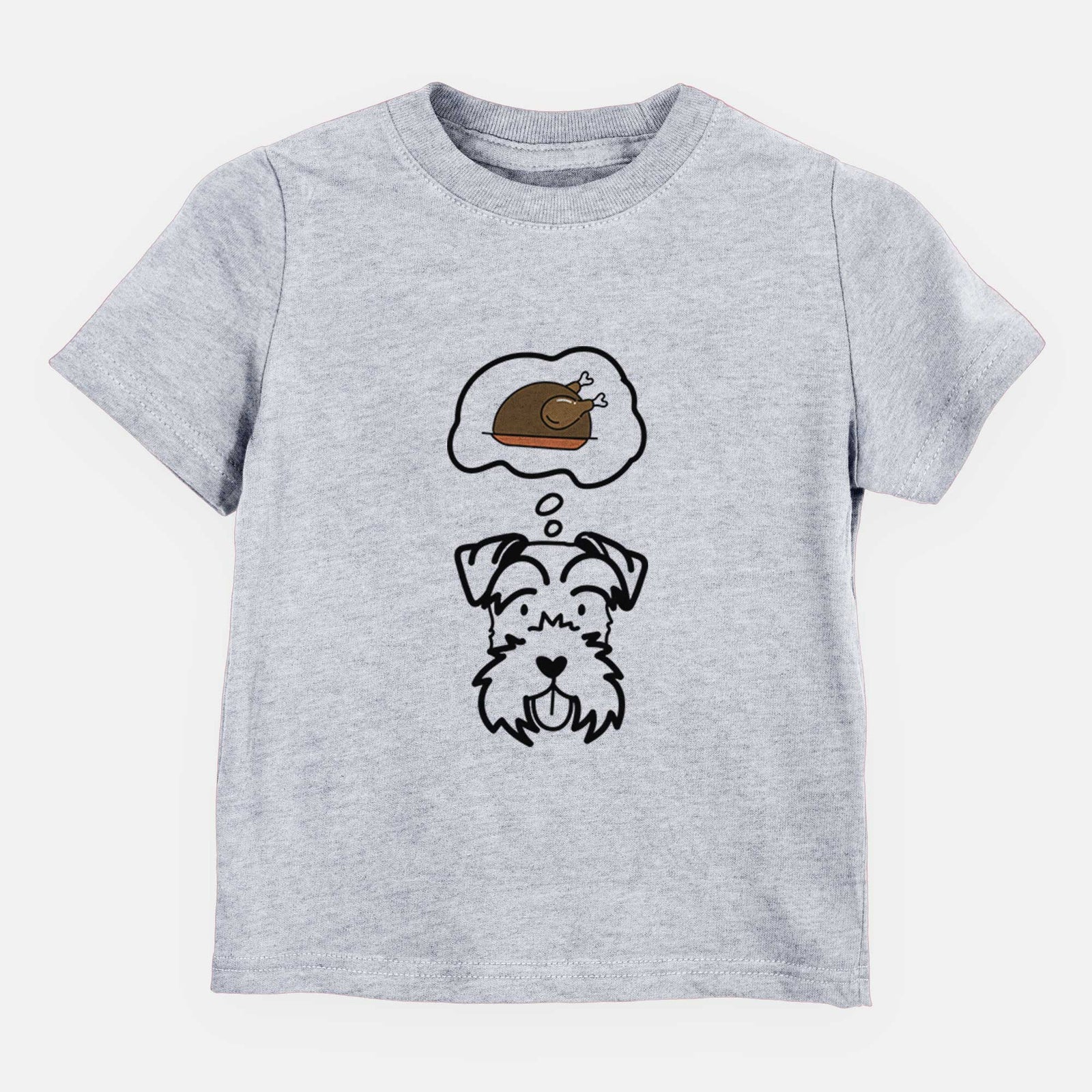 Turkey Thoughts Miniature Schnauzer - Kids/Youth/Toddler Shirt