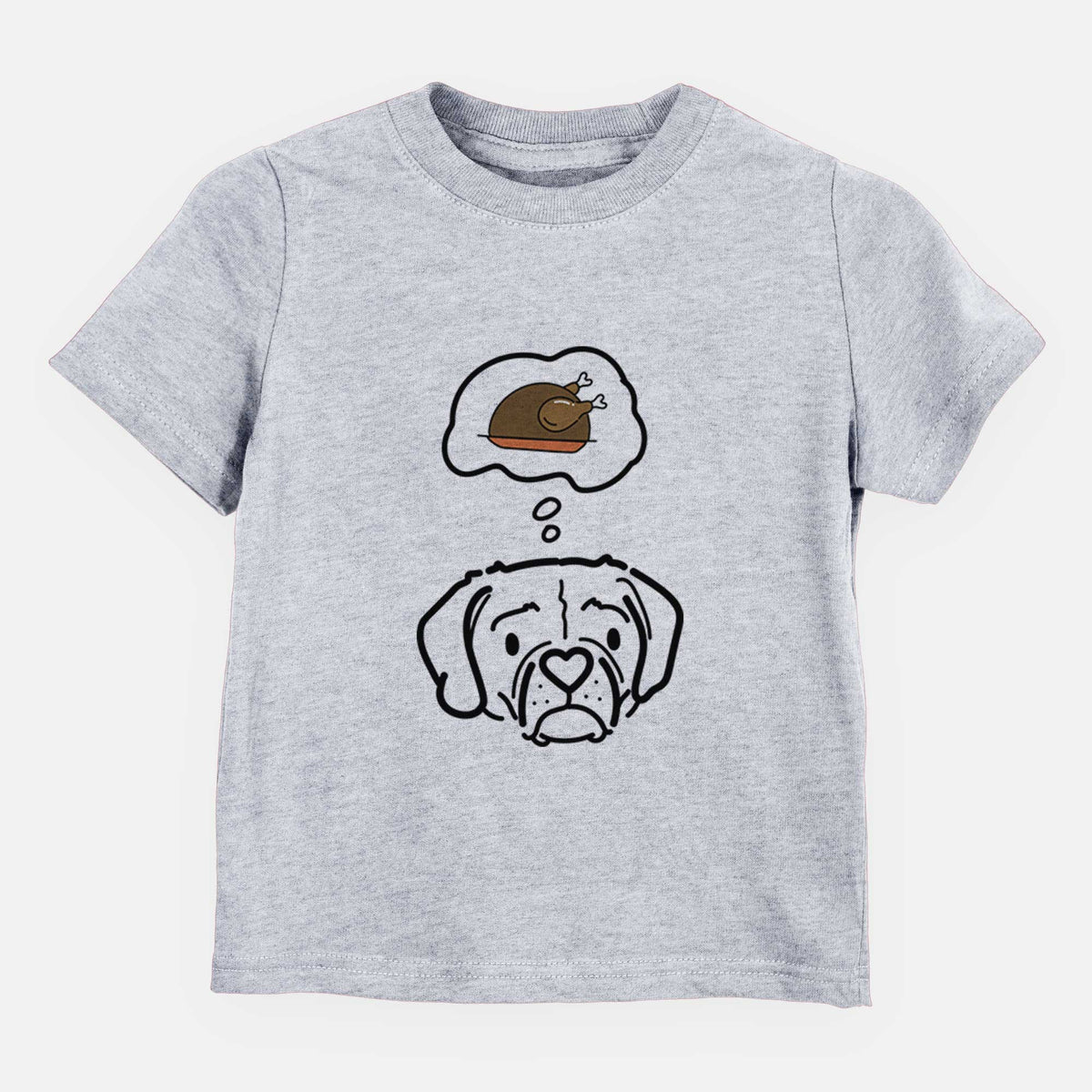 Turkey Thoughts Puggle - Mitzi - Kids/Youth/Toddler Shirt