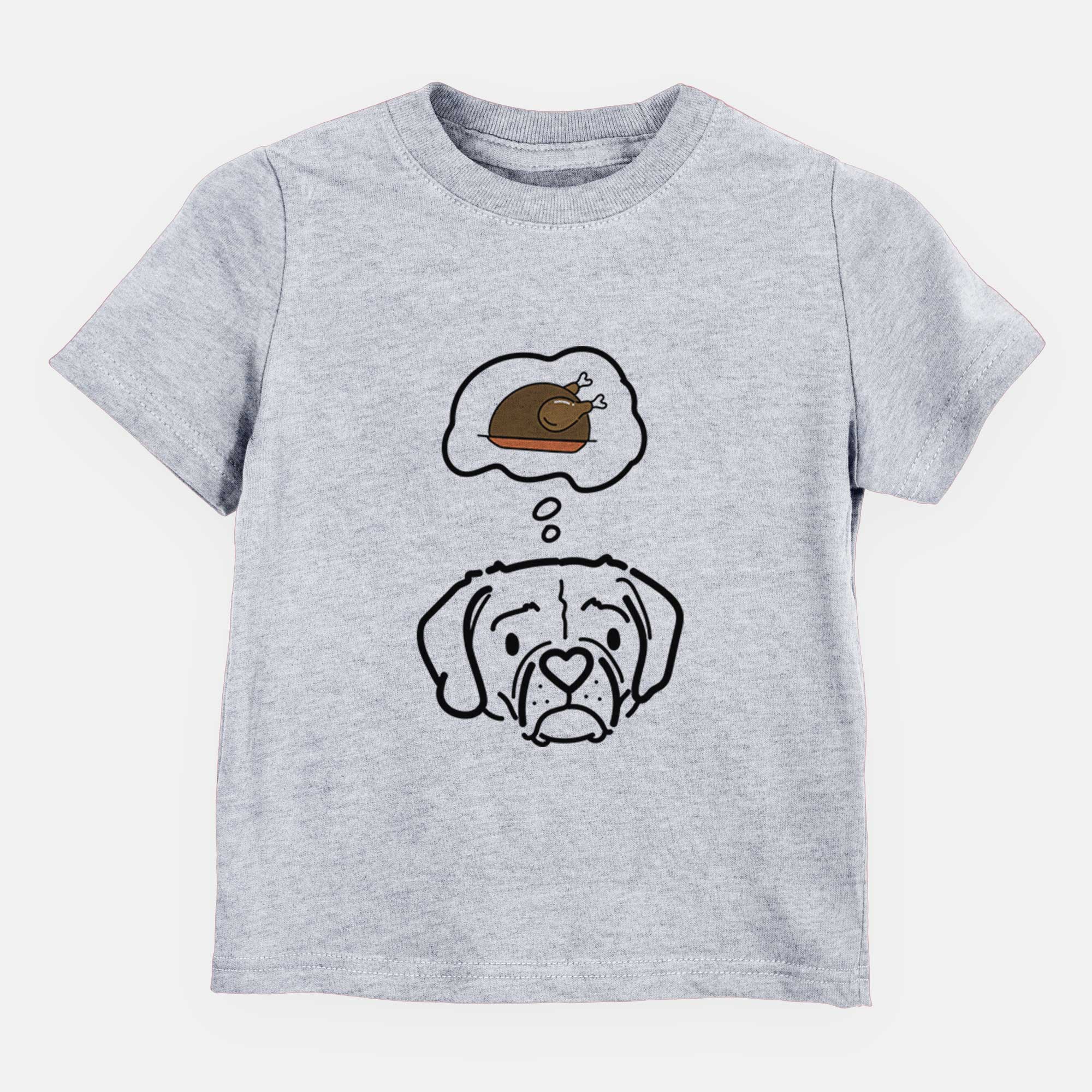 Turkey Thoughts Puggle - Mitzi - Kids/Youth/Toddler Shirt