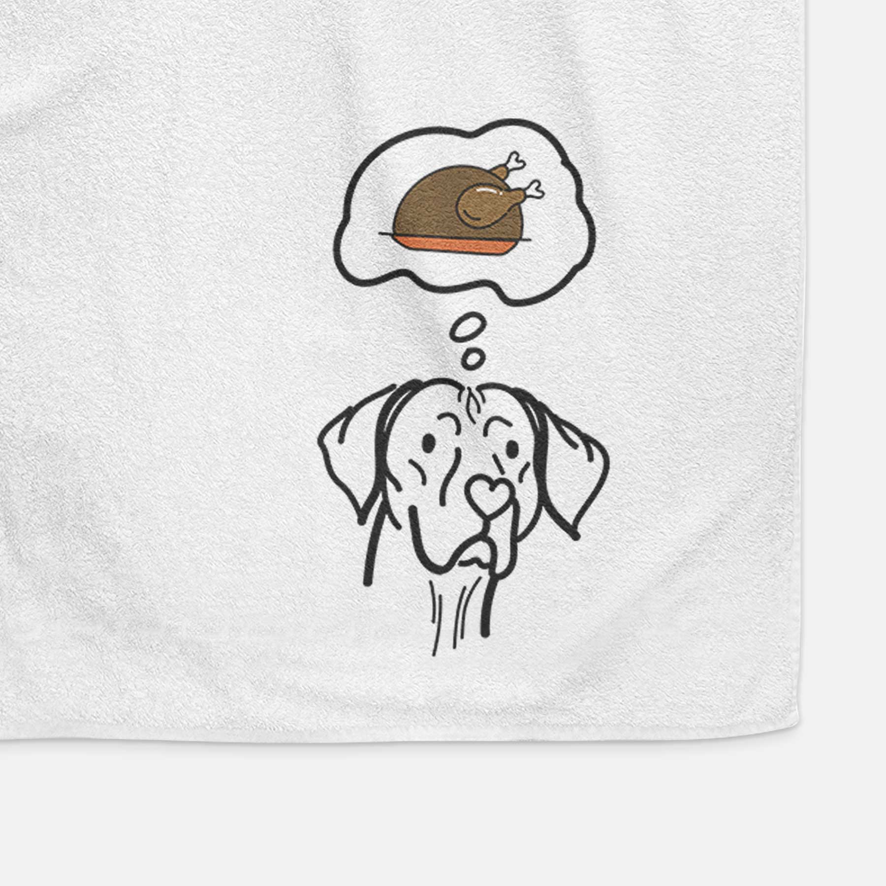 Turkey Thoughts Vizsla - Moose - Decorative Hand Towel