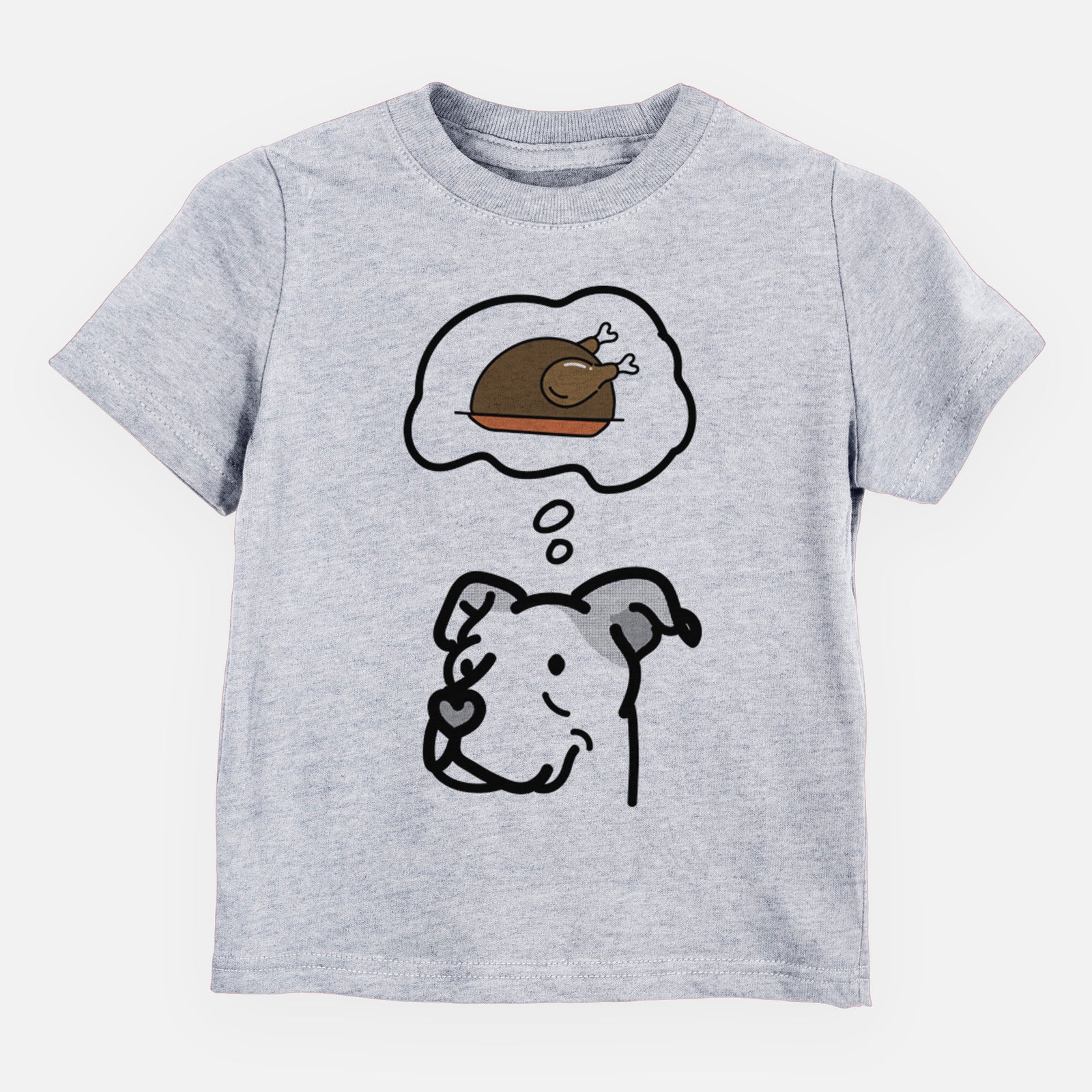 Turkey Thoughts Pitbull Mix - Mr. Sir - Kids/Youth/Toddler Shirt