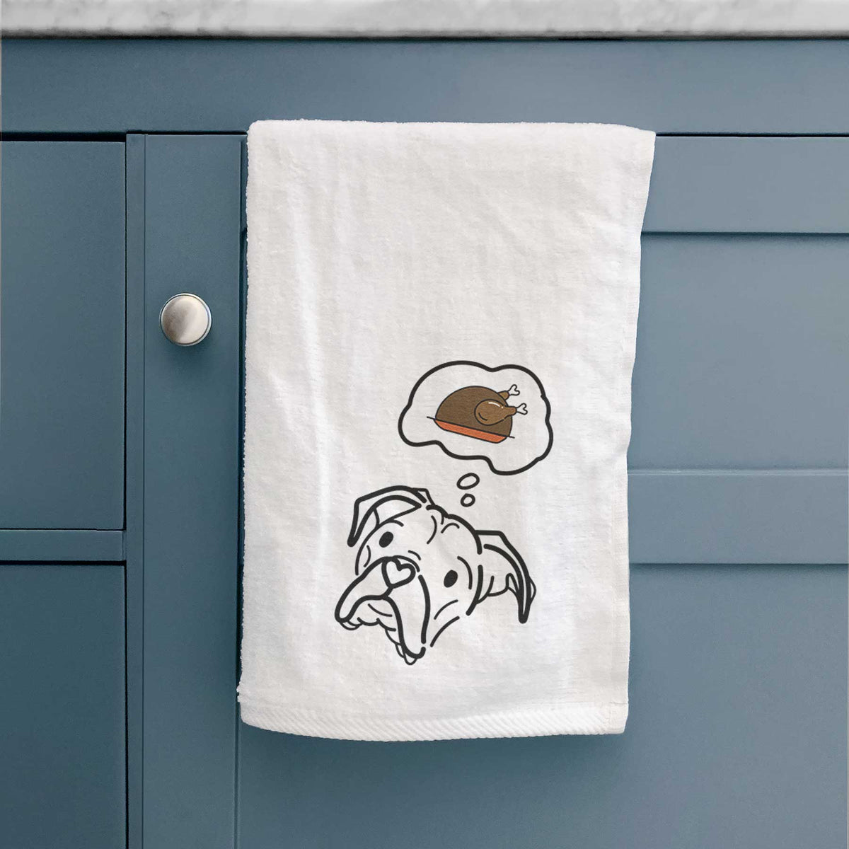 Turkey Thoughts Boxer - Noodle - Decorative Hand Towel