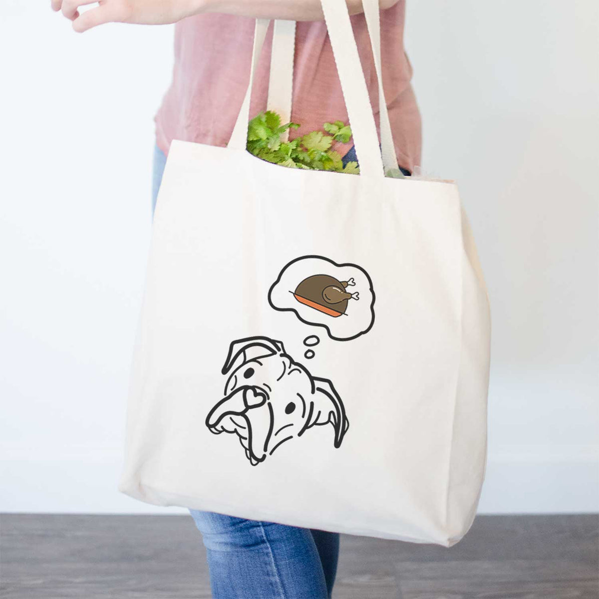 Turkey Thoughts Boxer - Noodle - Tote Bag