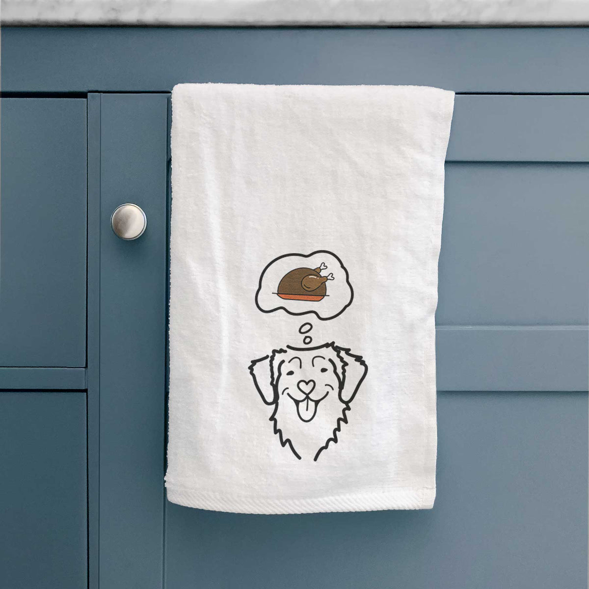 Turkey Thoughts Nova Scotia Duck Tolling Retriever - Decorative Hand Towel