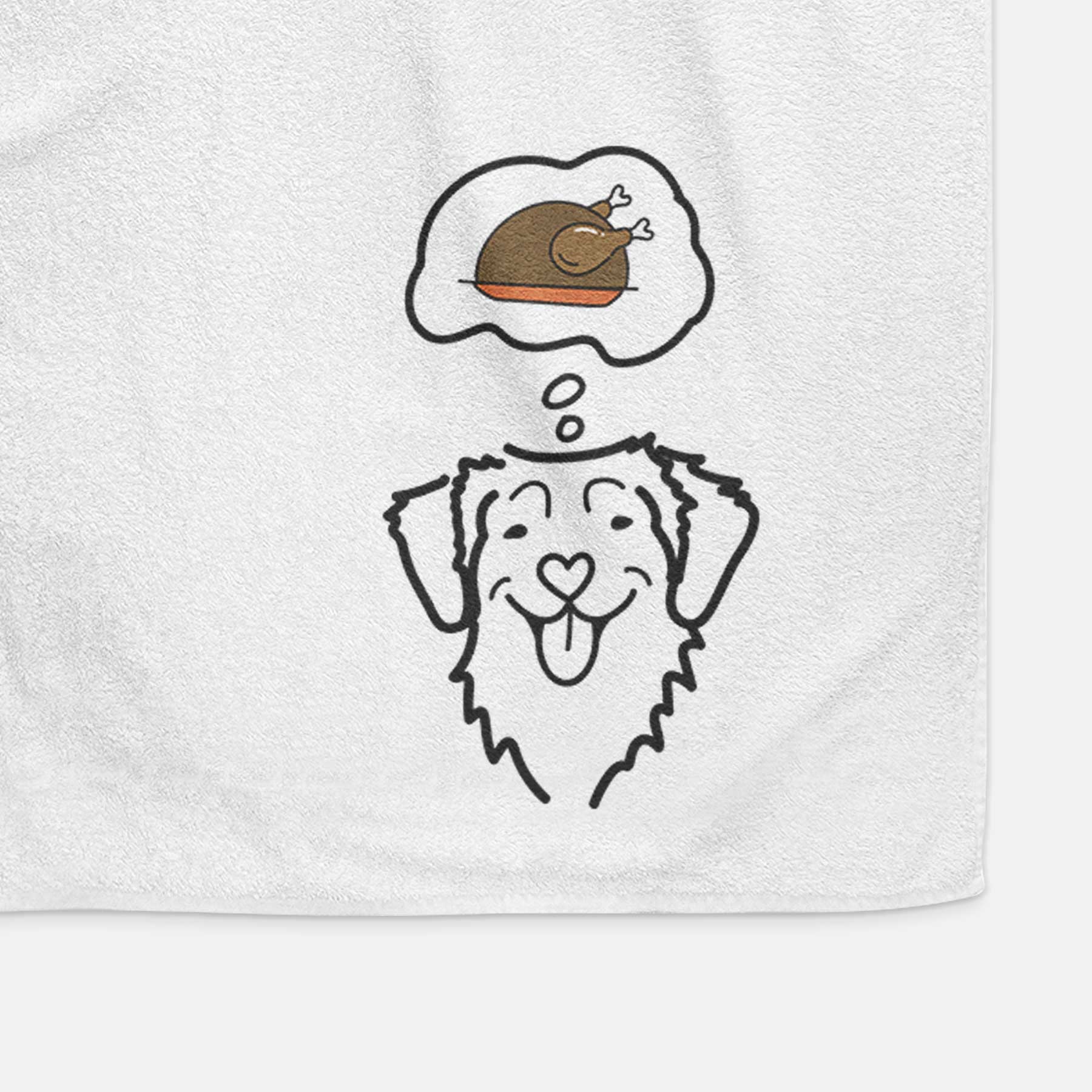 Turkey Thoughts Nova Scotia Duck Tolling Retriever - Decorative Hand Towel