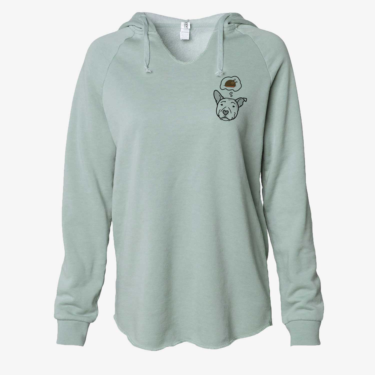 Turkey Thoughts Pitbull - Archer - Cali Wave Hooded Sweatshirt