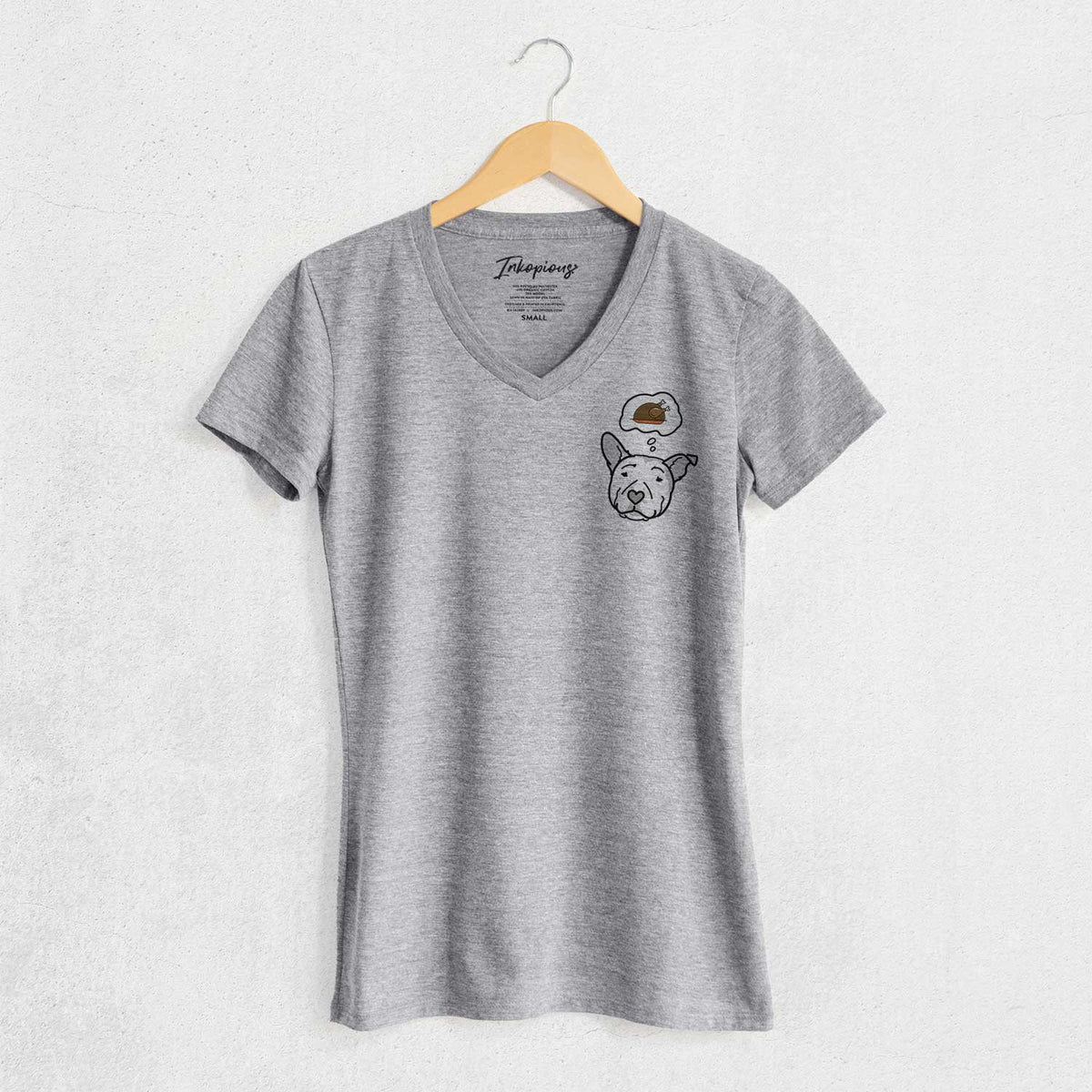Turkey Thoughts Pitbull - Archer - Women's V-neck Shirt