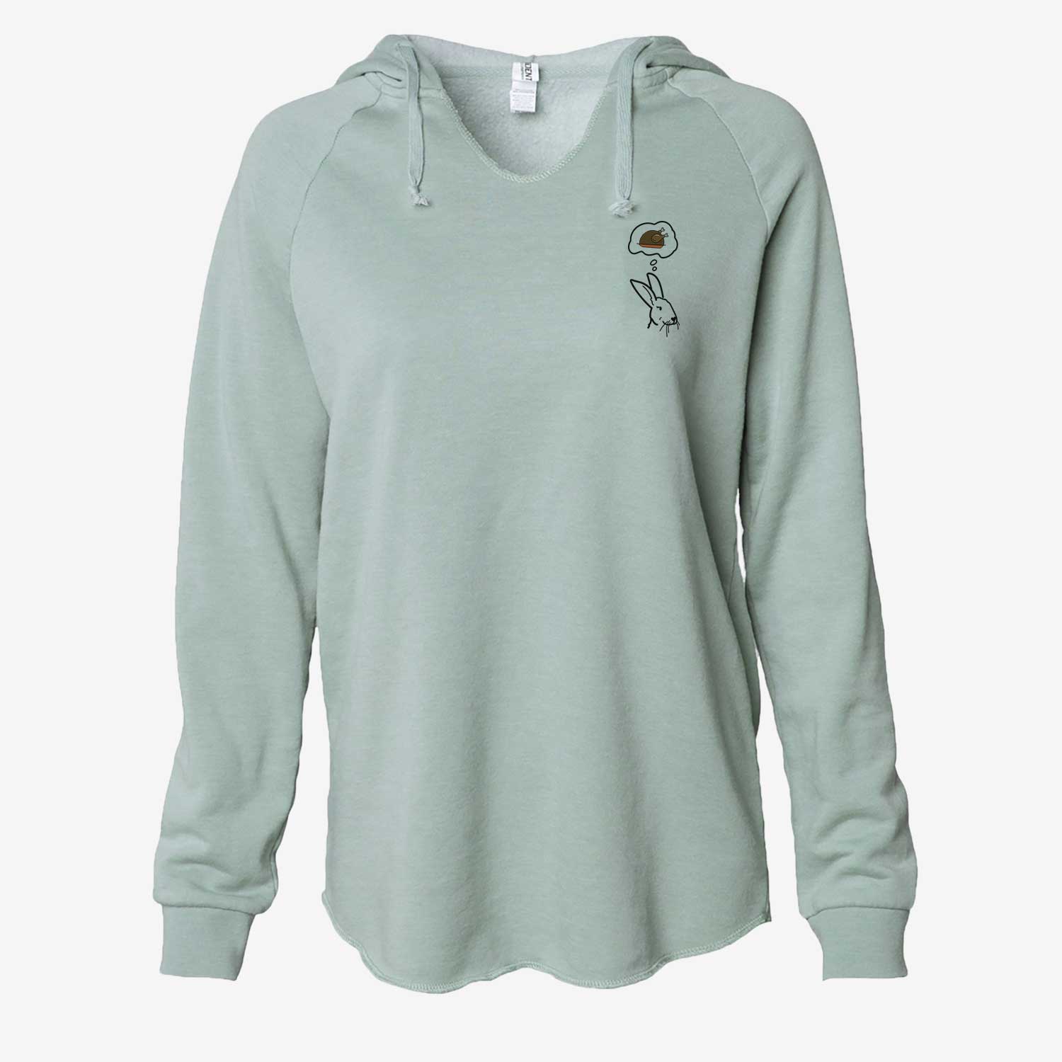 Turkey Thoughts Rex Rabbit - Betsy - Cali Wave Hooded Sweatshirt