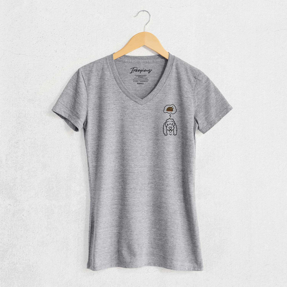 Turkey Thoughts Coton de Tulear - Louie - Women's V-neck Shirt
