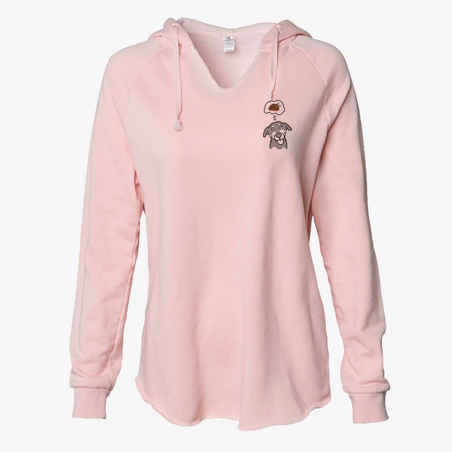 Turkey Thoughts Mixed Breed - Lousia - Cali Wave Hooded Sweatshirt