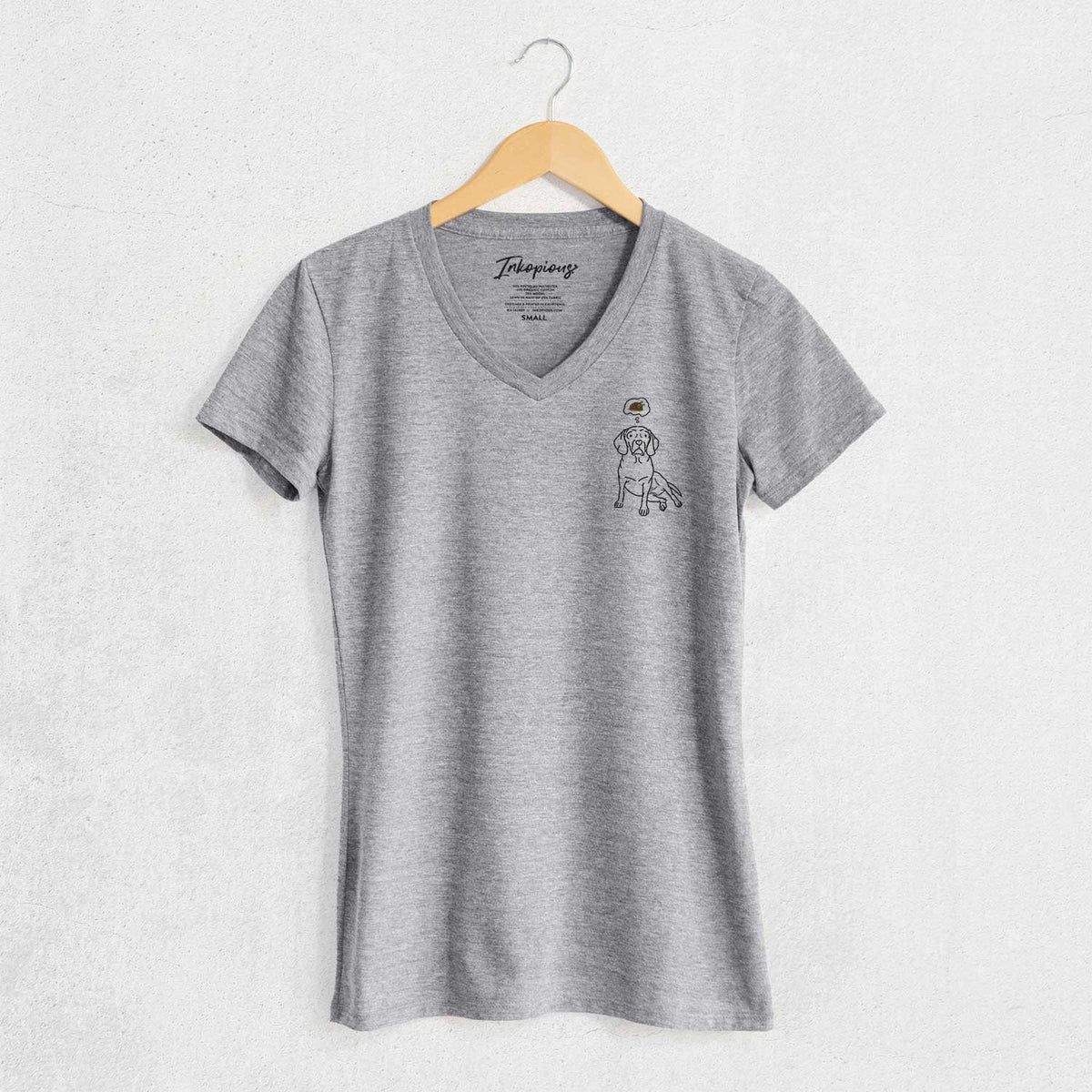 Turkey Thoughts Puggle - Mayble - Women's V-neck Shirt
