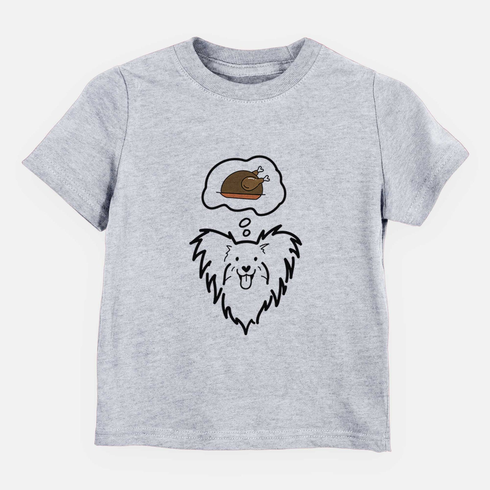 Turkey Thoughts Papillon - Kids/Youth/Toddler Shirt