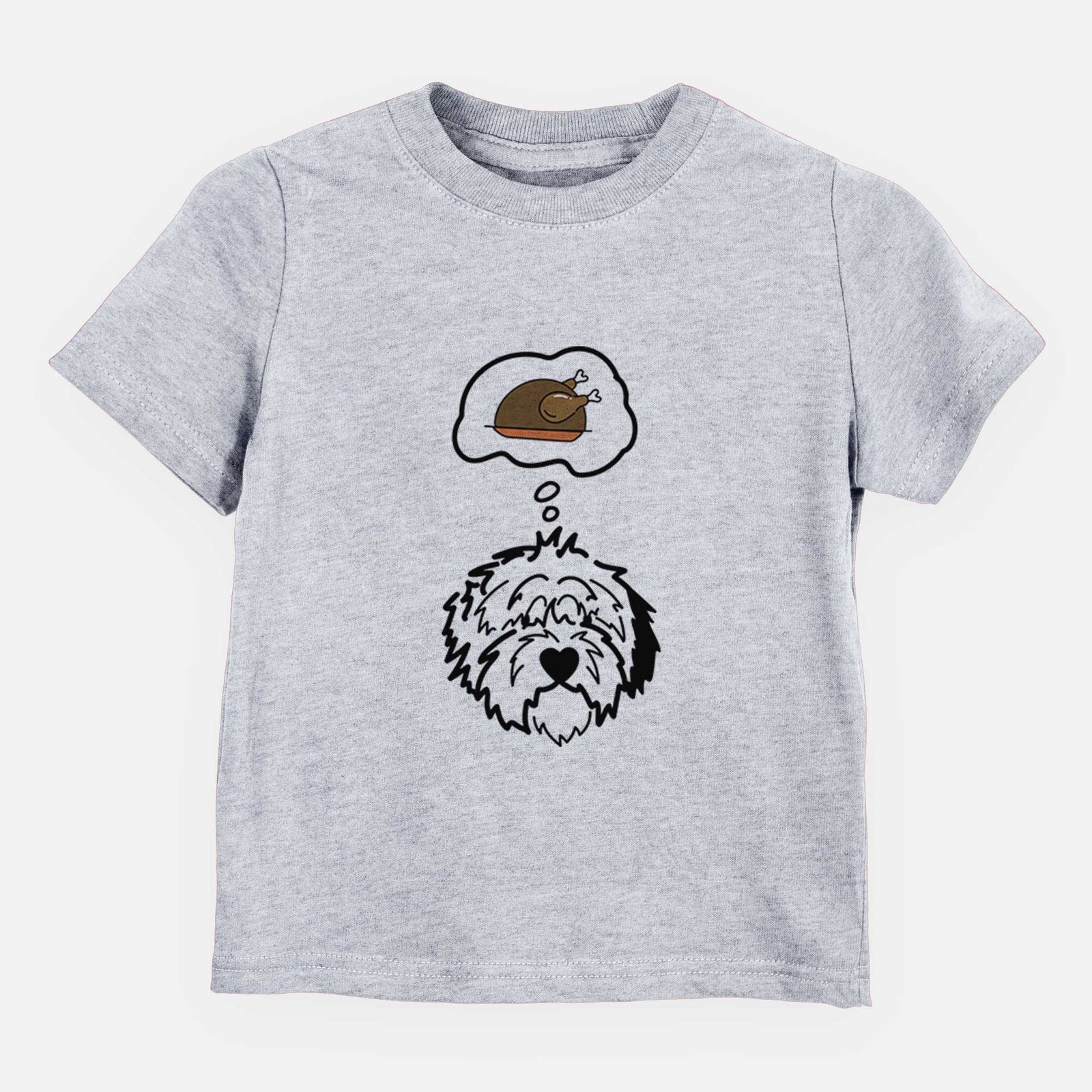 Turkey Thoughts Old English Sheepdog - Penny - Kids/Youth/Toddler Shirt