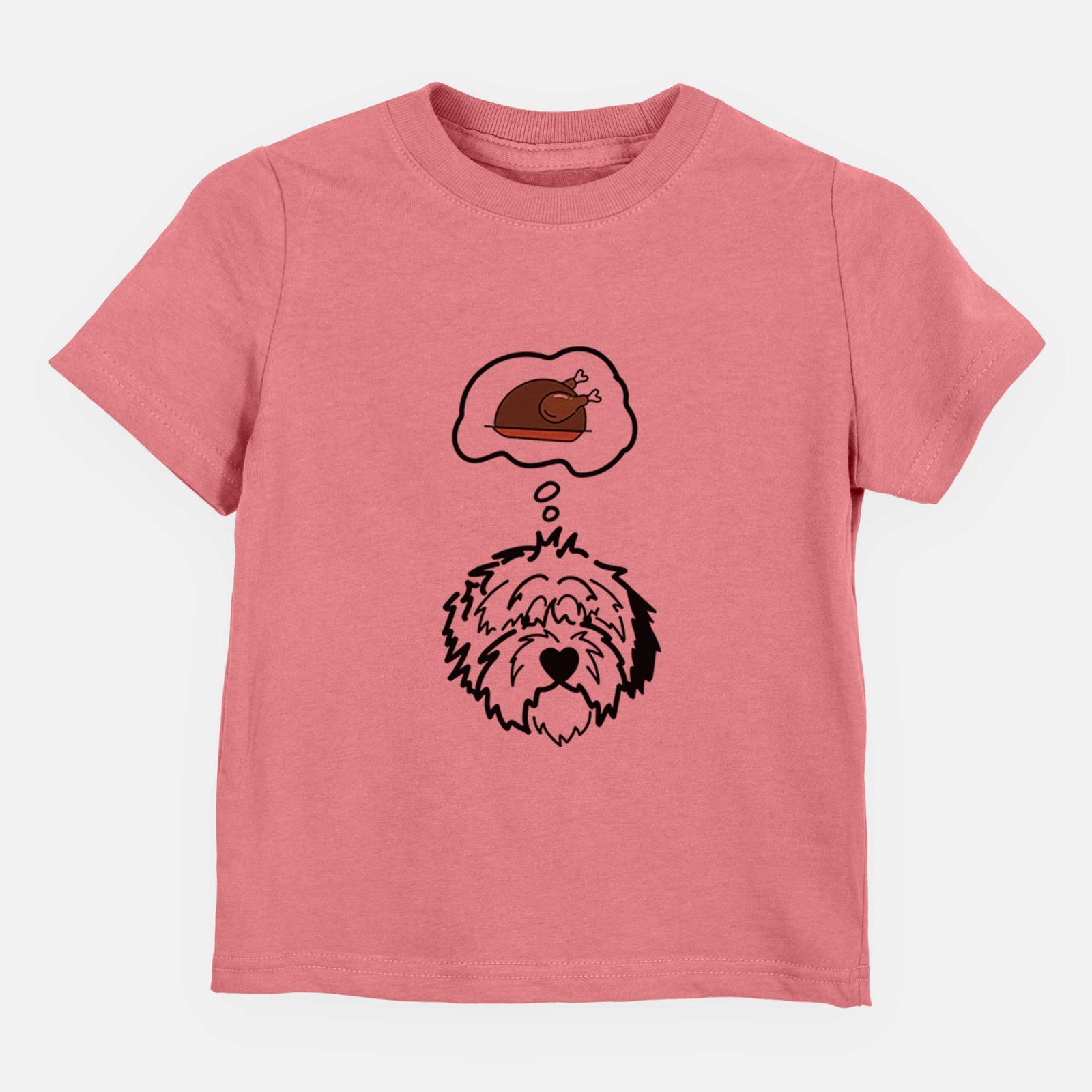 Turkey Thoughts Old English Sheepdog - Penny - Kids/Youth/Toddler Shirt