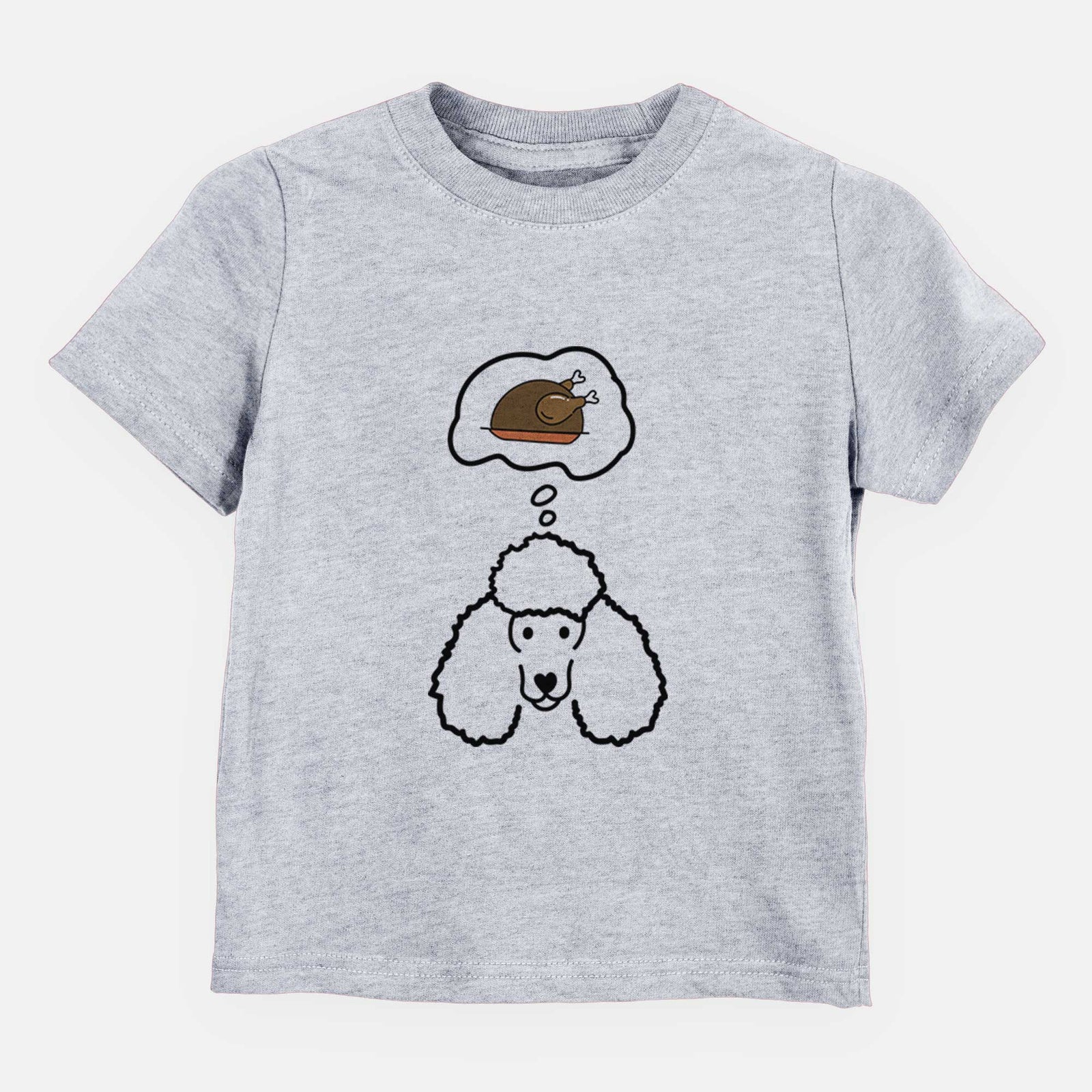 Turkey Thoughts Poodle - Kids/Youth/Toddler Shirt