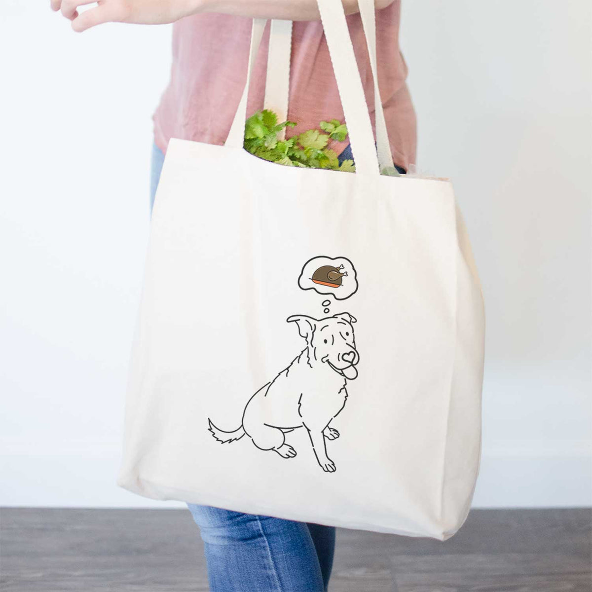 Turkey Thoughts Rottweiler Mix - Rocky - Tote Bag