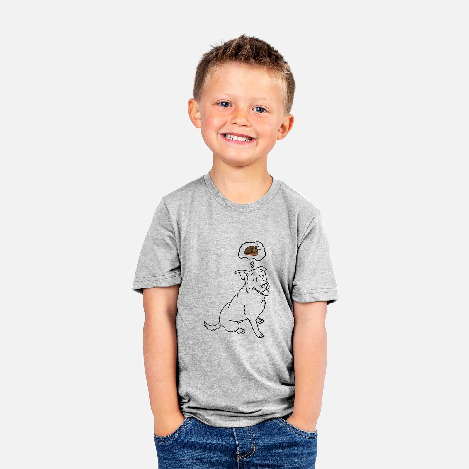 Turkey Thoughts Rottweiler Mix - Rocky - Kids/Youth/Toddler Shirt