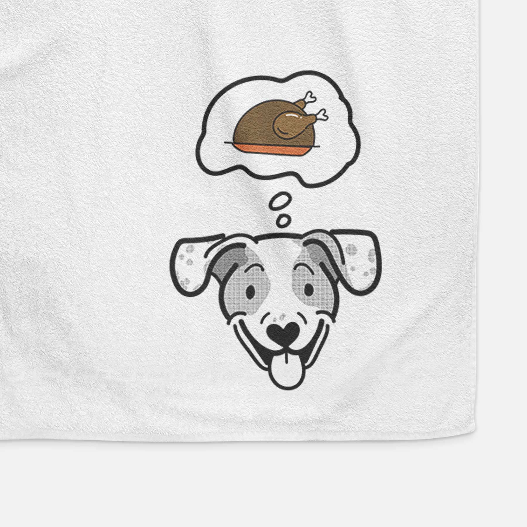 Turkey Thoughts Beagle Mix - Roland - Decorative Hand Towel