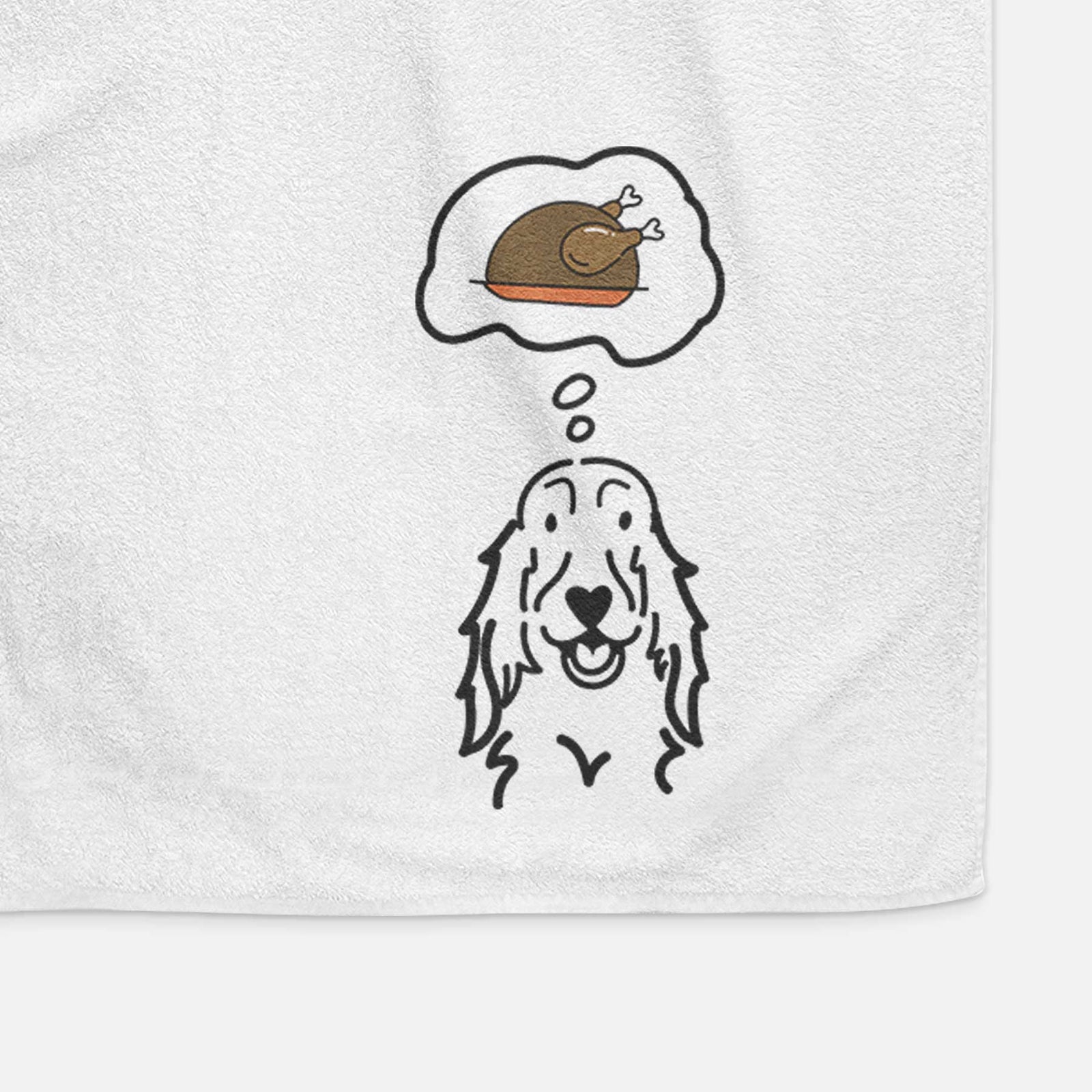 Turkey Thoughts Setter - Decorative Hand Towel