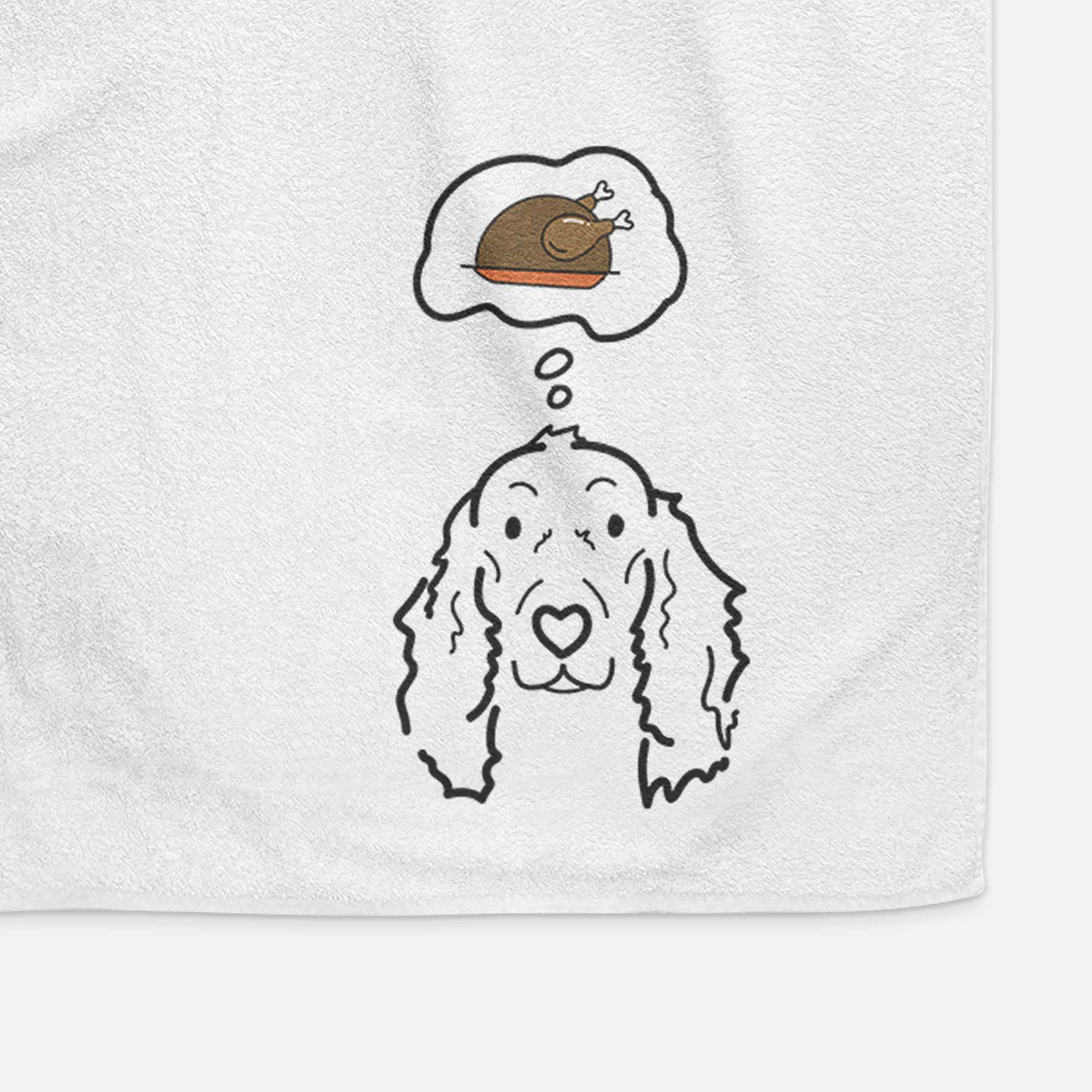 Turkey Thoughts Irish Setter - Seven - Decorative Hand Towel