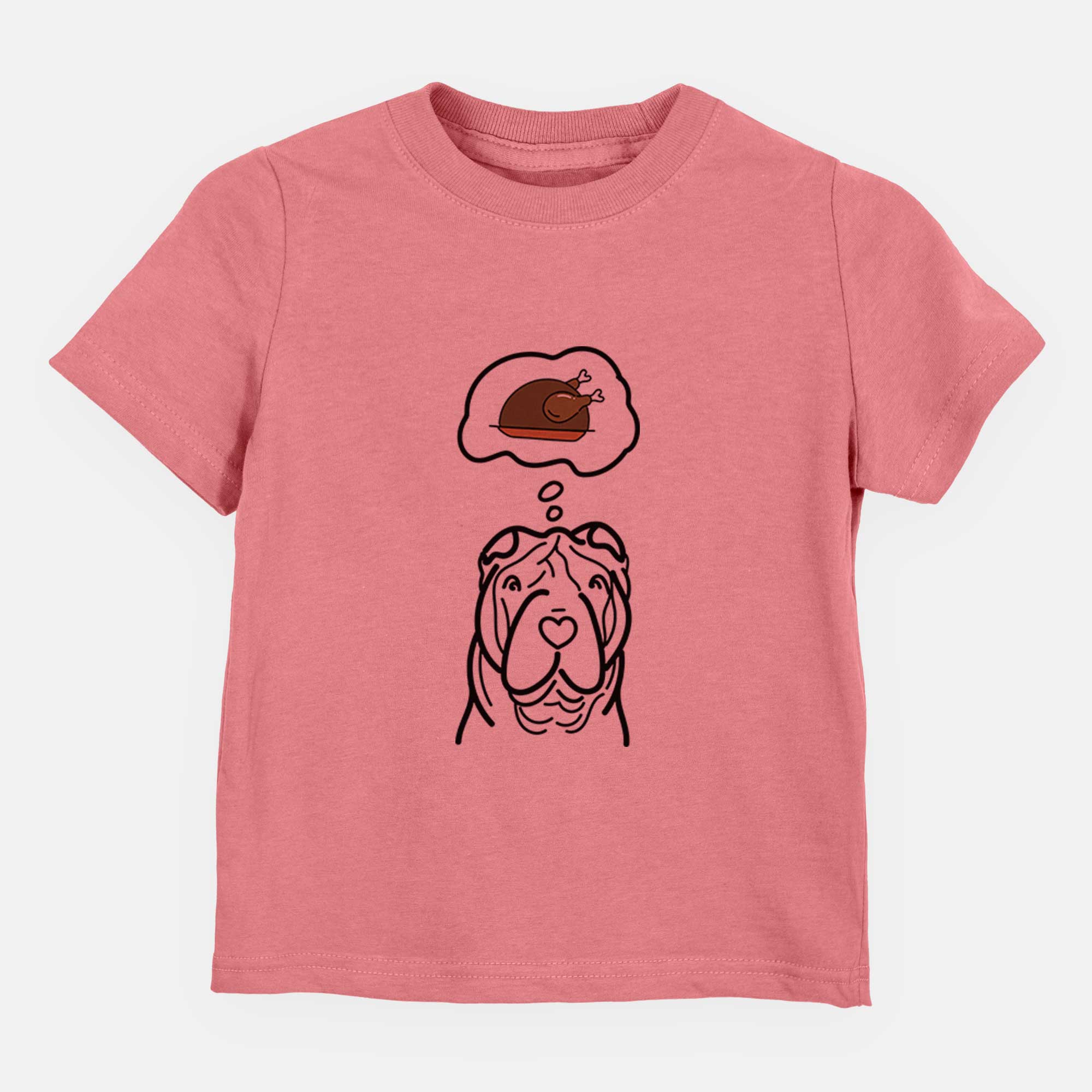 Turkey Thoughts Shar Pei - Kids/Youth/Toddler Shirt