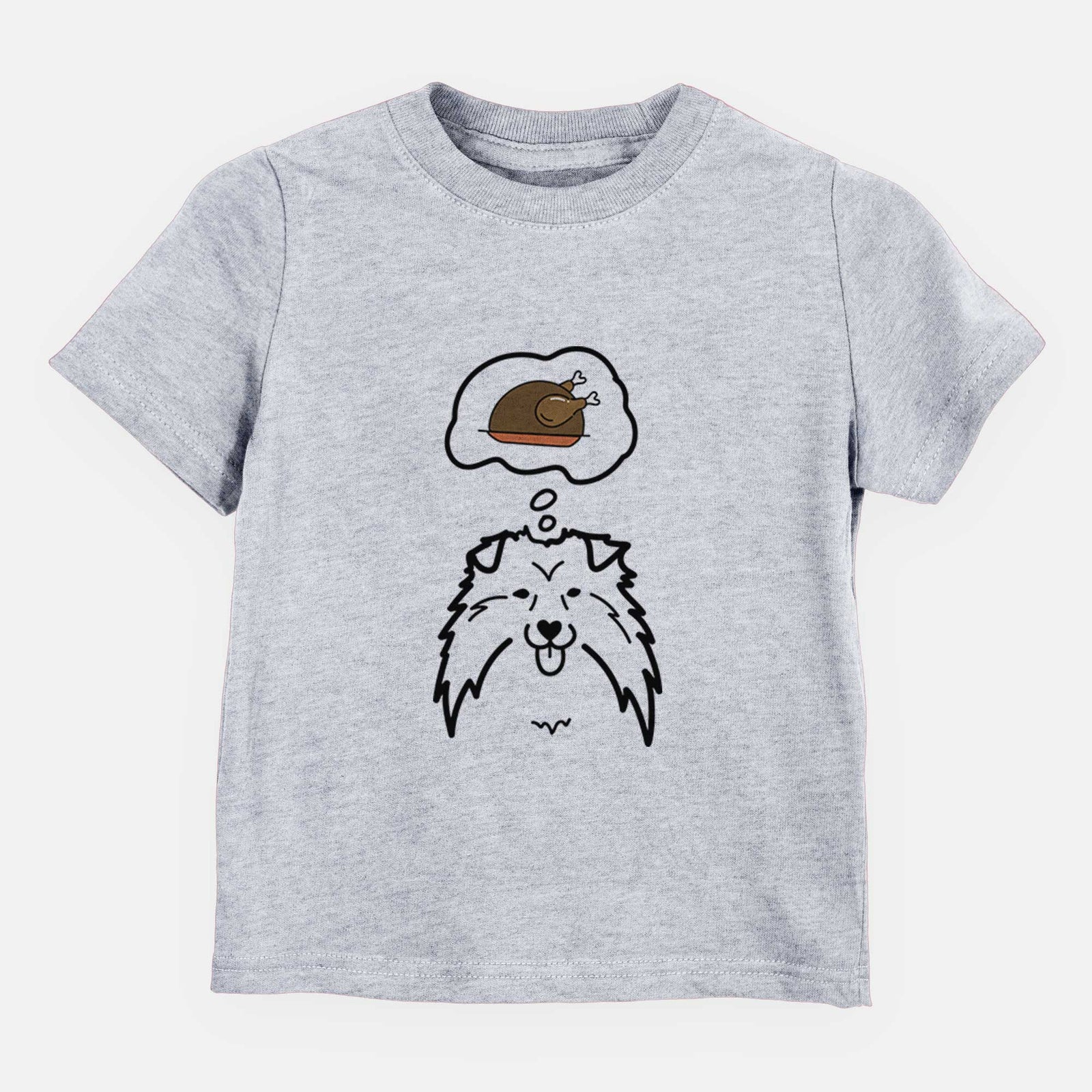 Turkey Thoughts Shetland Sheepdog - Kids/Youth/Toddler Shirt