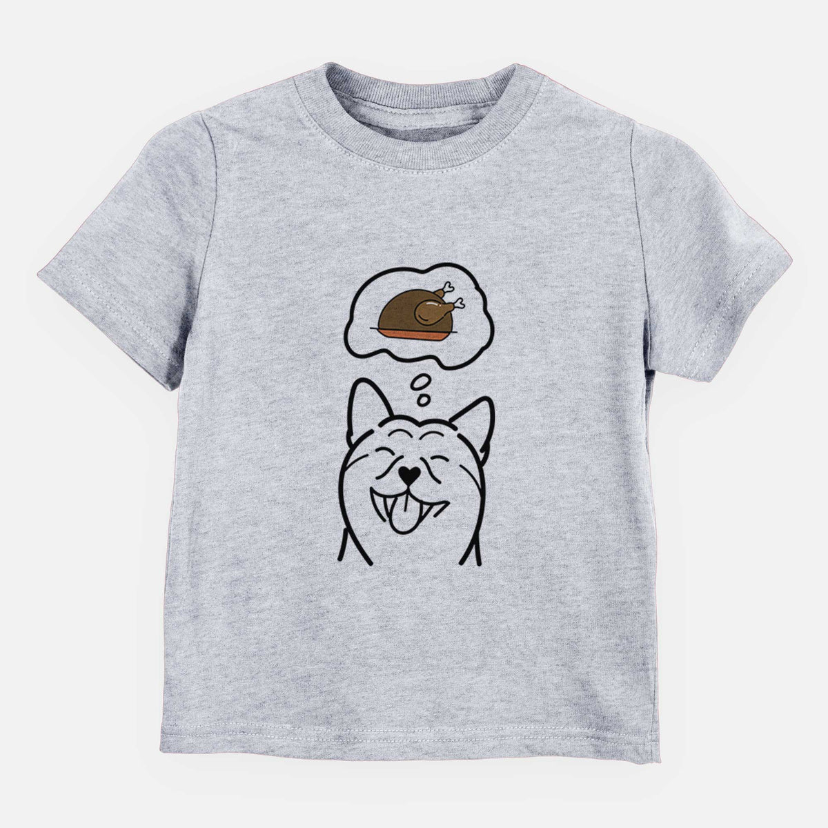 Turkey Thoughts Shiba Inu - Kids/Youth/Toddler Shirt