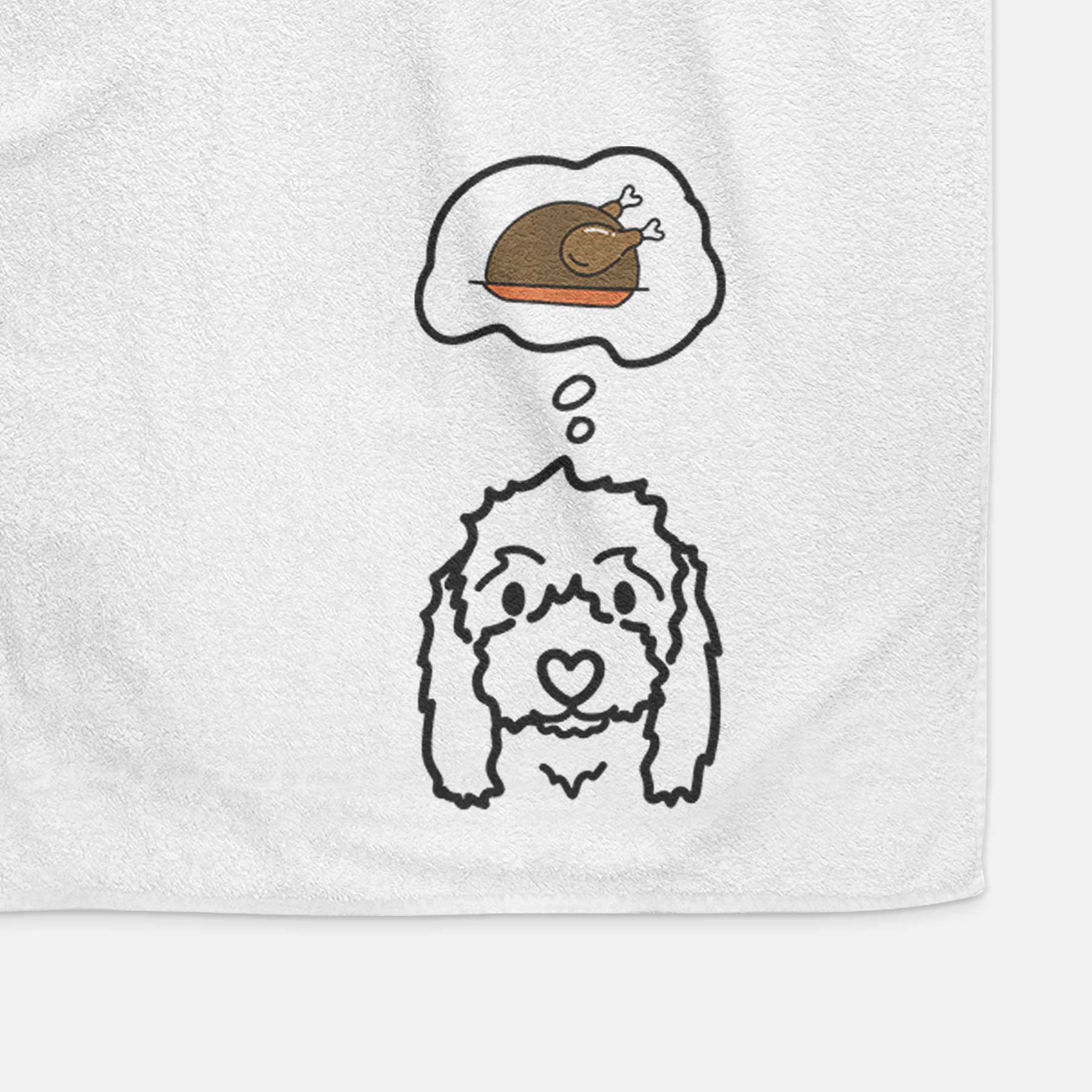 Turkey Thoughts Coton de Tulear - Sophie - Decorative Hand Towel