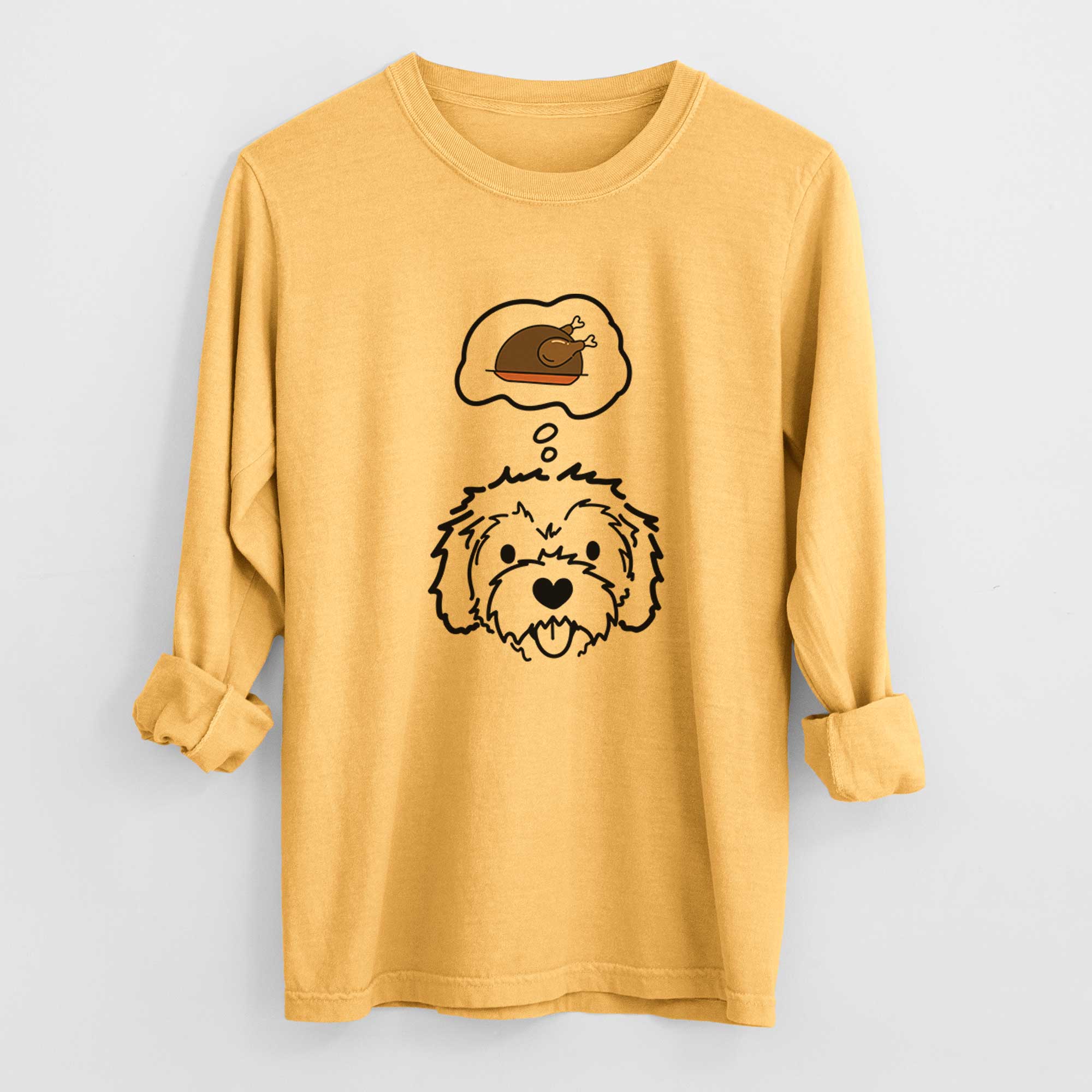 Turkey Thoughts Cockapoo - Sprinkles - Heavyweight 100% Cotton Long Sleeve