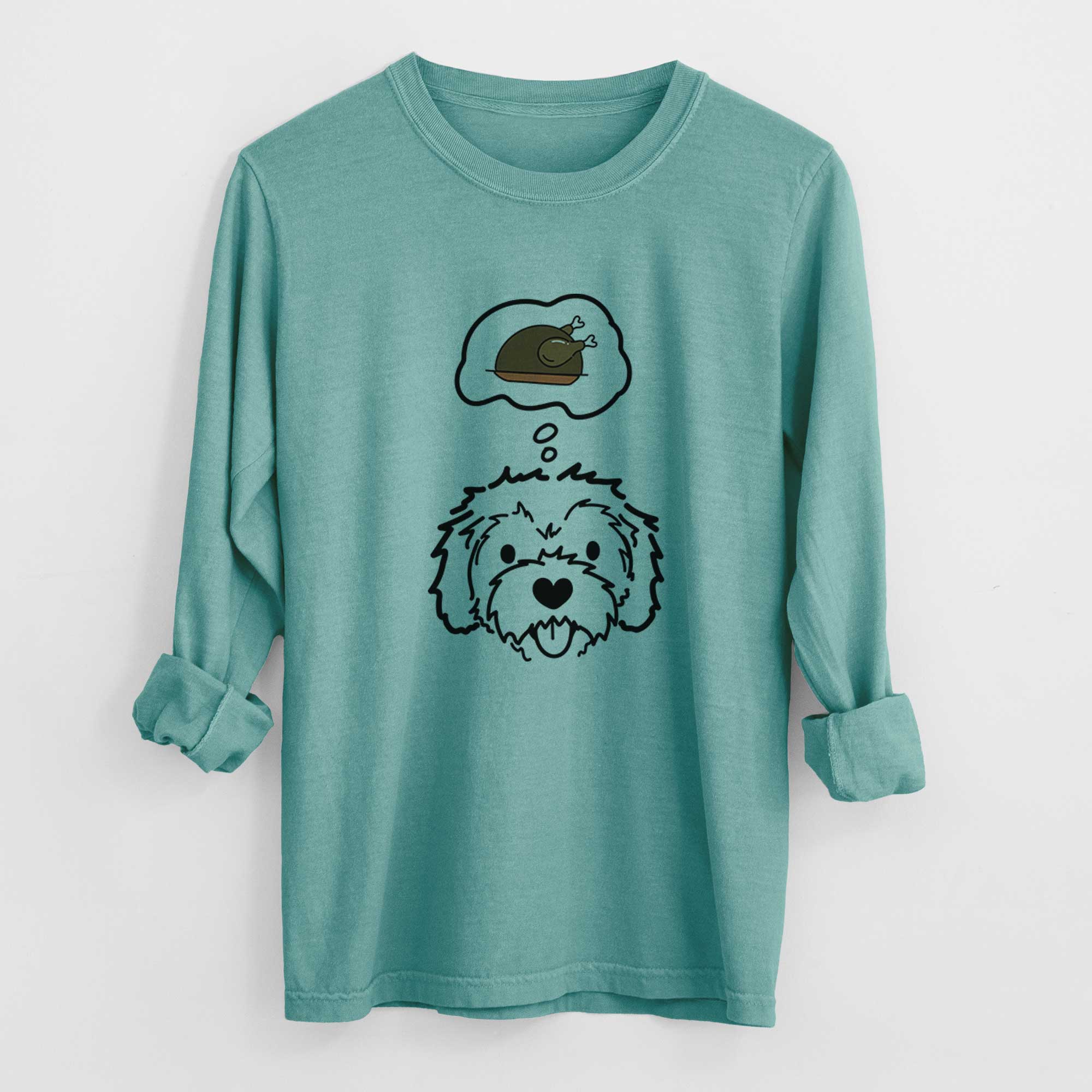 Turkey Thoughts Cockapoo - Sprinkles - Heavyweight 100% Cotton Long Sleeve