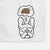 Turkey Thoughts French Bulldog - Squishy - Decorative Hand Towel