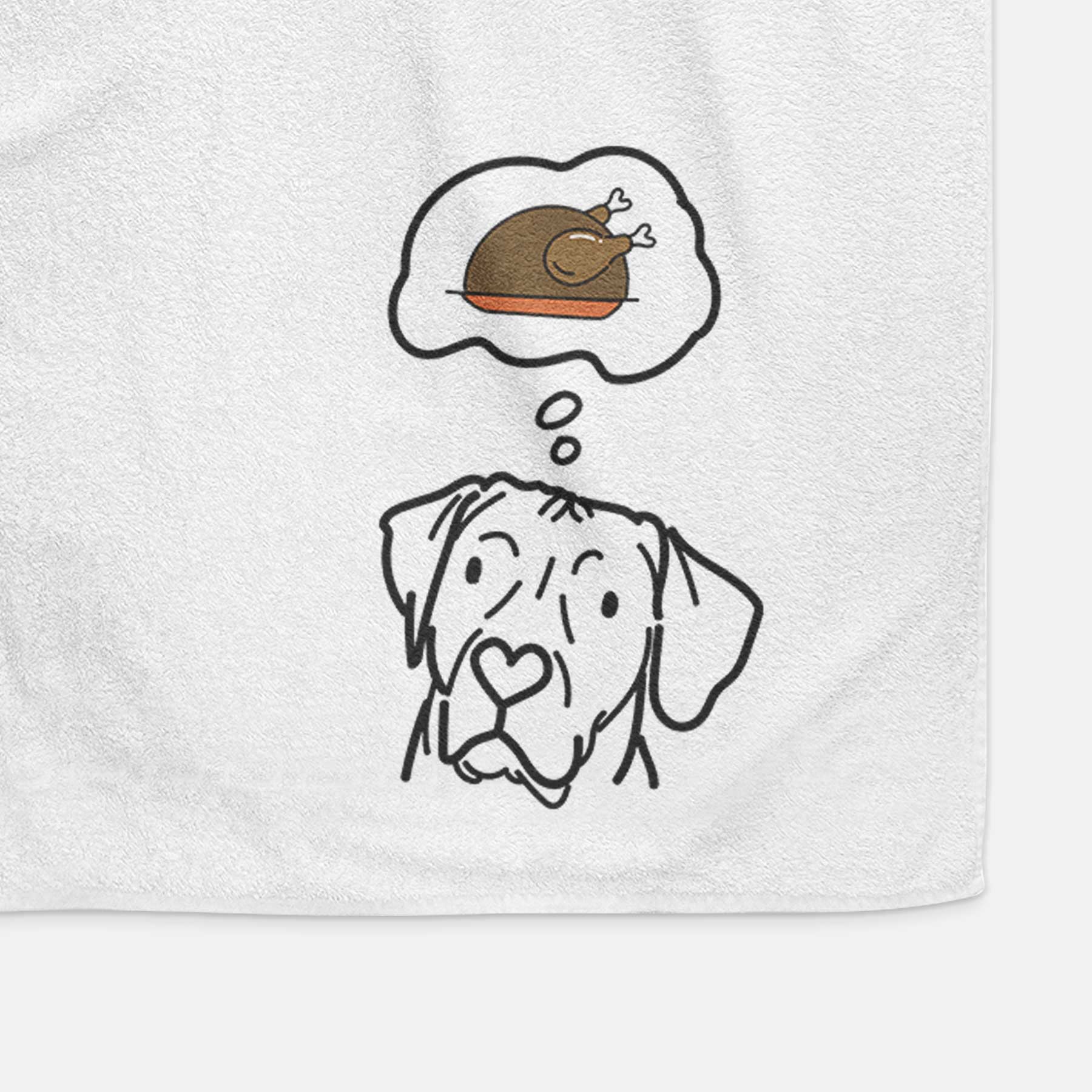 Turkey Thoughts Rhodesian Ridgeback - Tito - Decorative Hand Towel