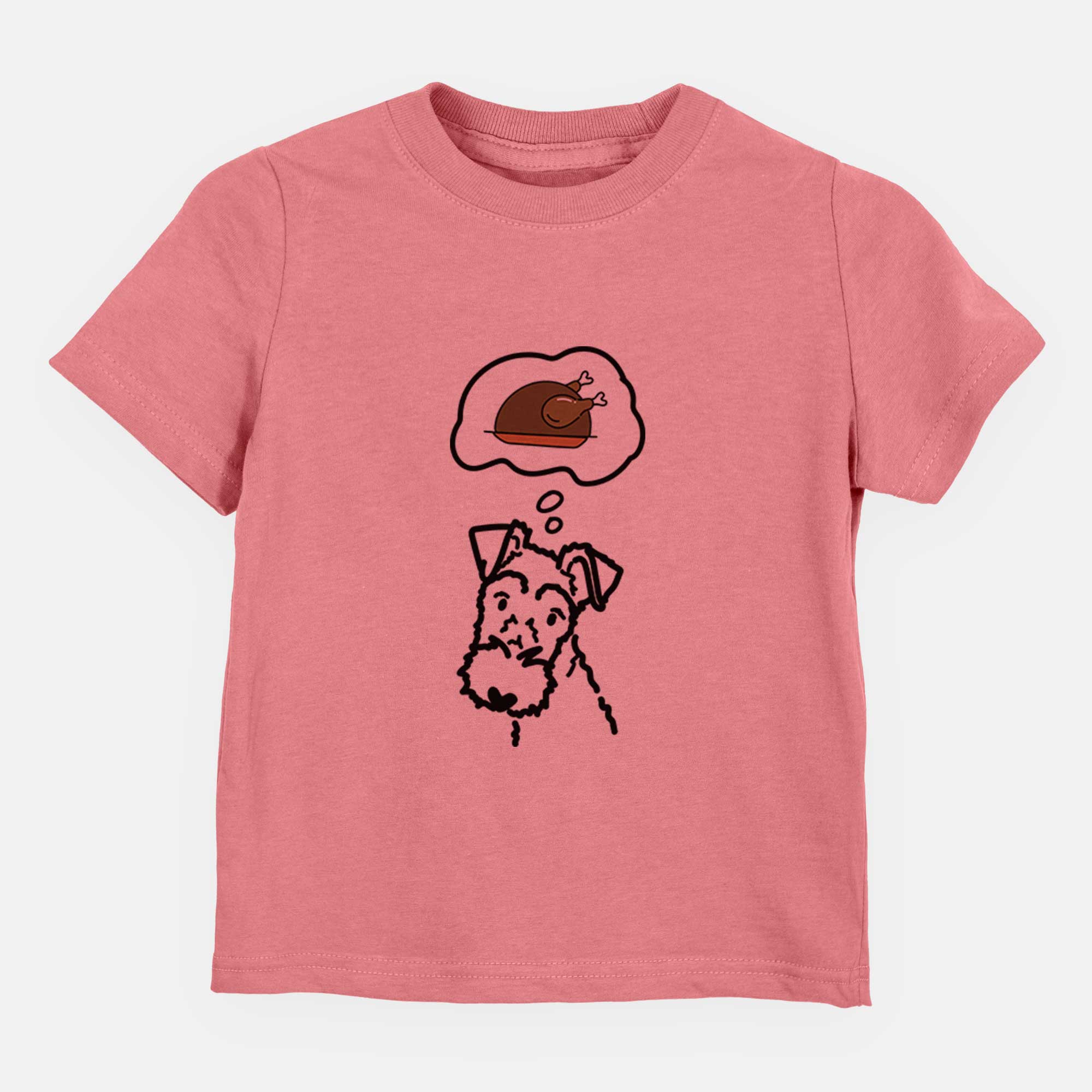 Turkey Thoughts Wire Fox Terrier - Kids/Youth/Toddler Shirt