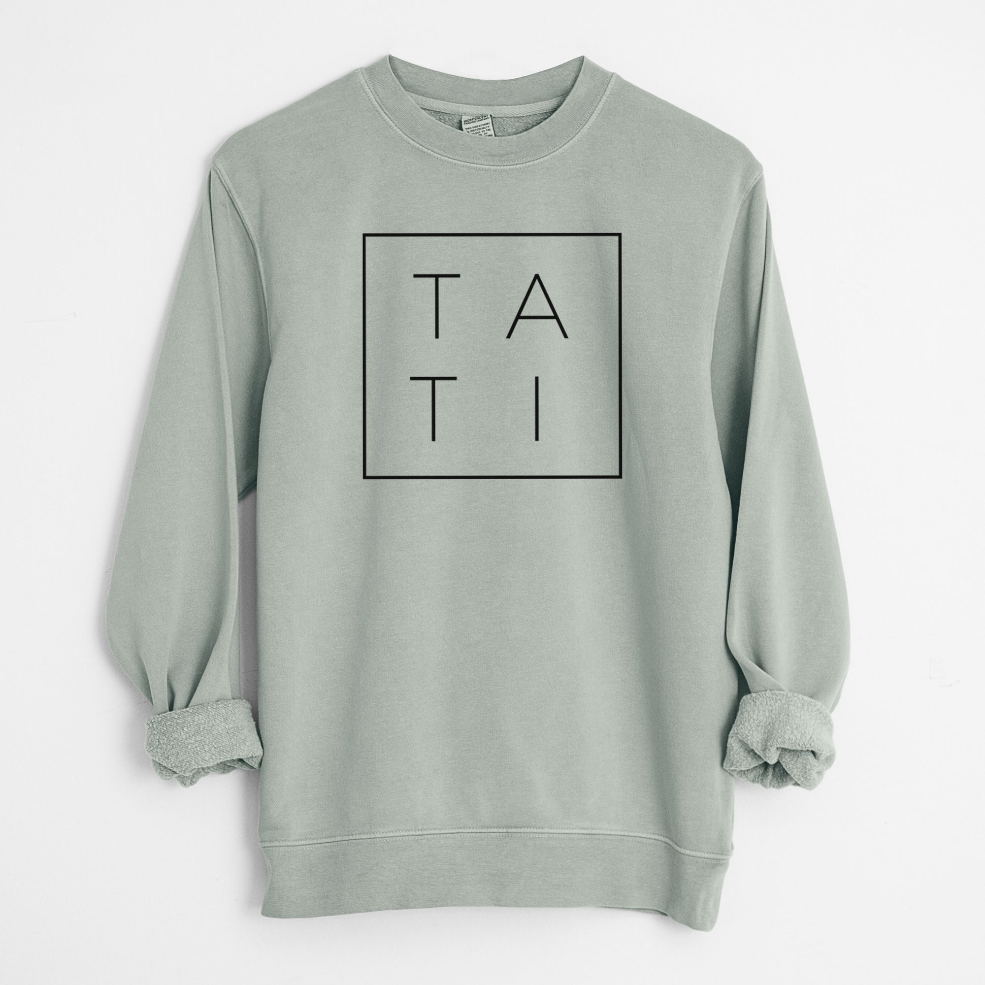 Tati Boxed - Unisex Pigment Dyed Crew Sweatshirt