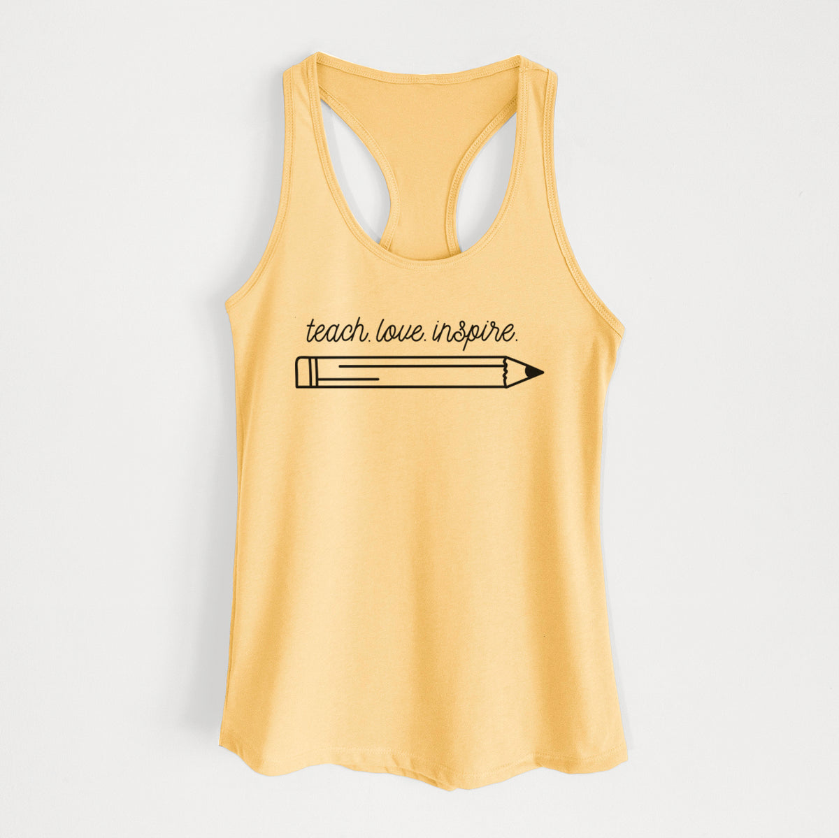 teach. love. inspire. - Women's Racerback Tanktop